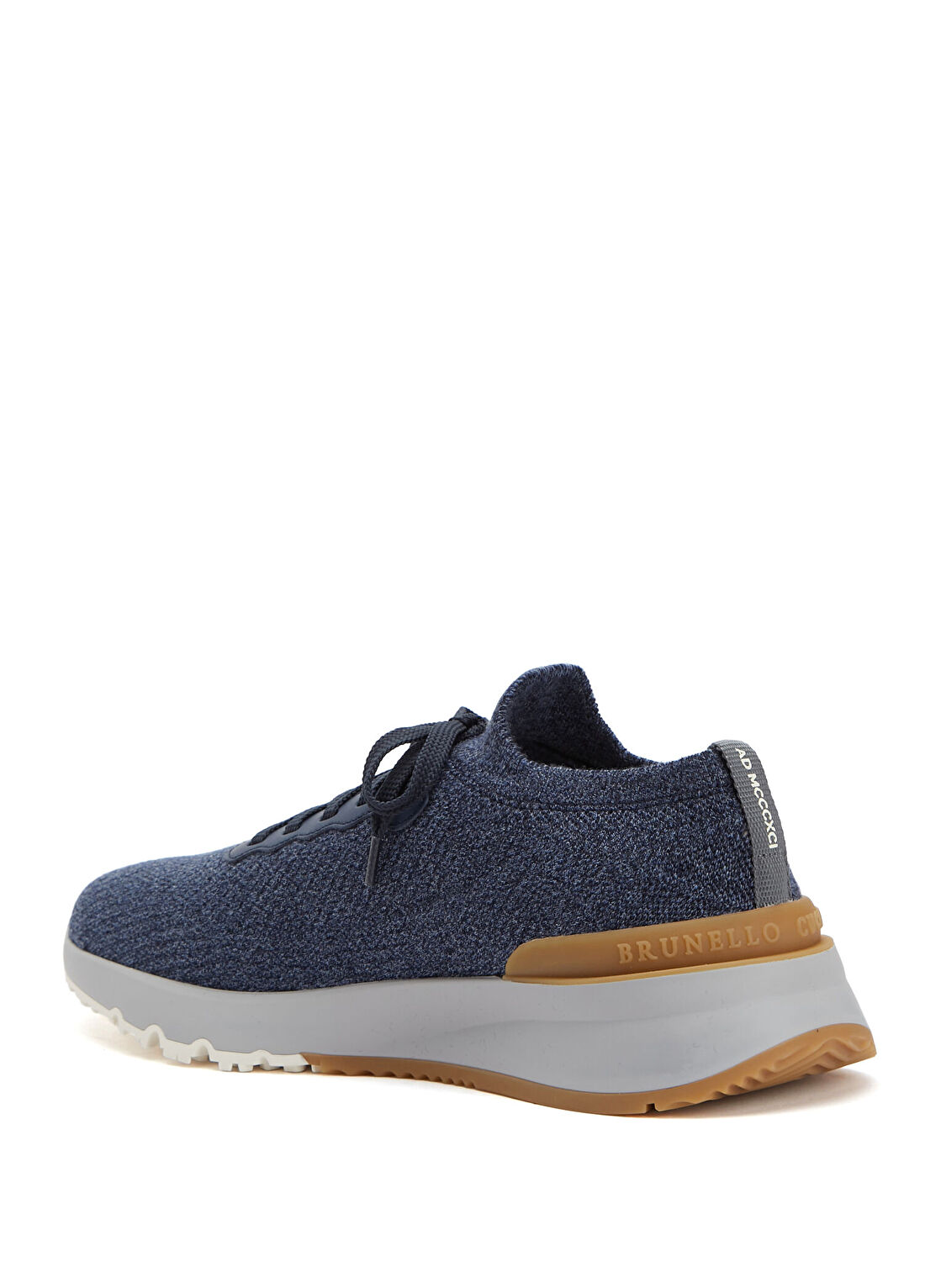 Brunello Cucinelli Açık Mavi Erkek Yün Sneaker görsel 3