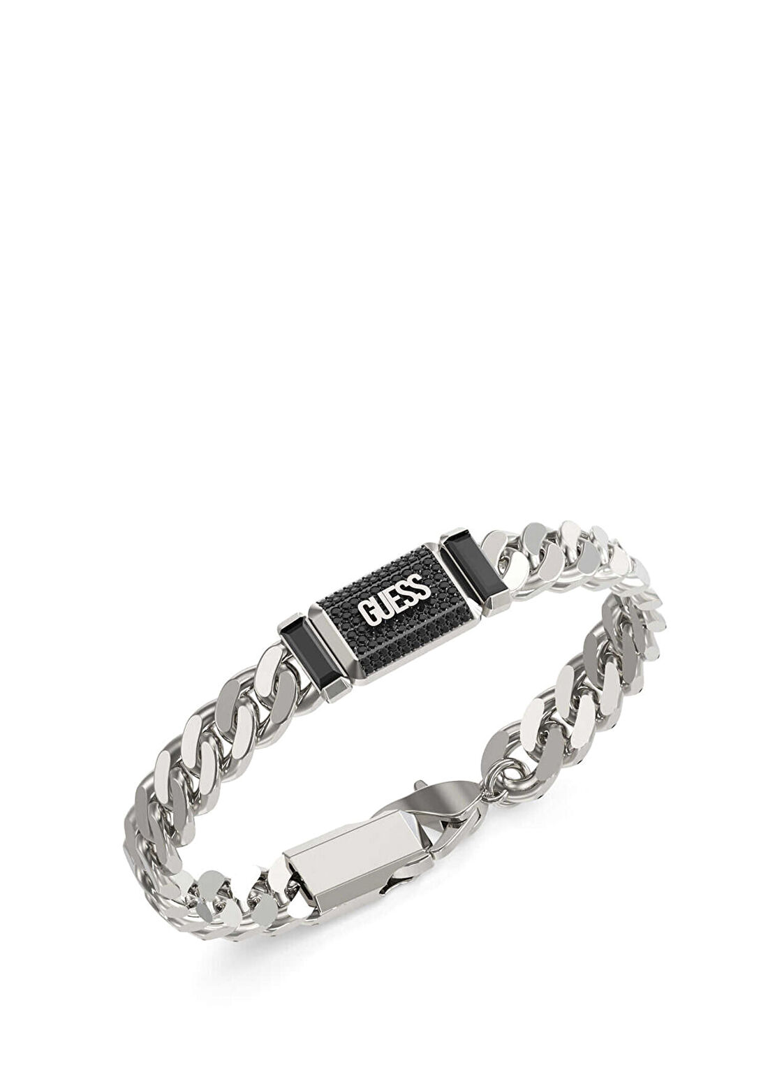Guess JGUJUMB06066JWSTBKS Barrio Metalik Gri Çelik Erkek Bileklik
