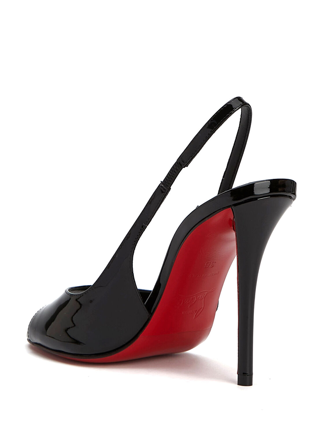 Christian Louboutin Sofia Siyah Deri Kadın Deri Sandalet görsel 3