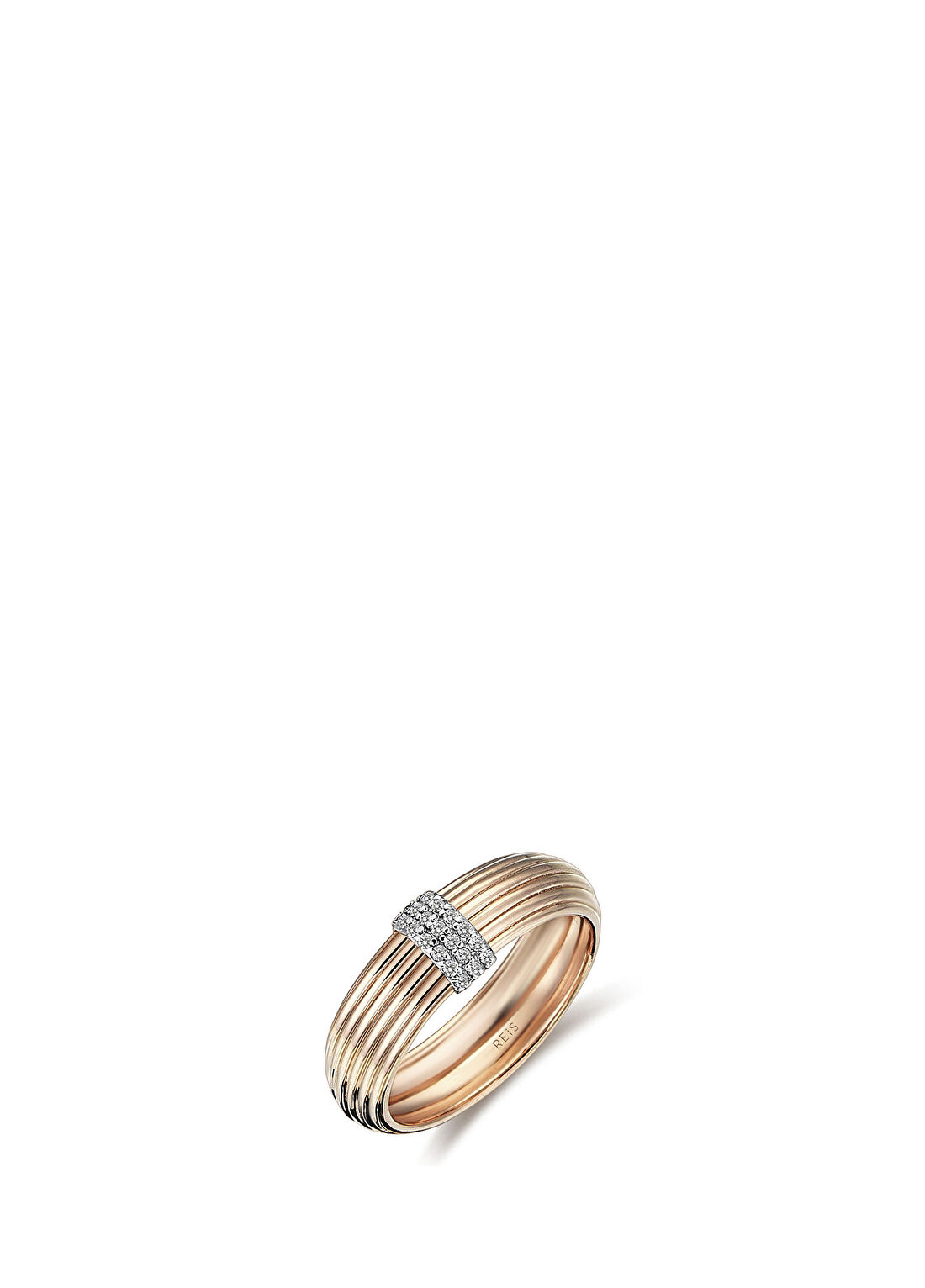 Reis Kuyumculuk Cannoli 14 Ayar Rose Gold Kadın Yüzük