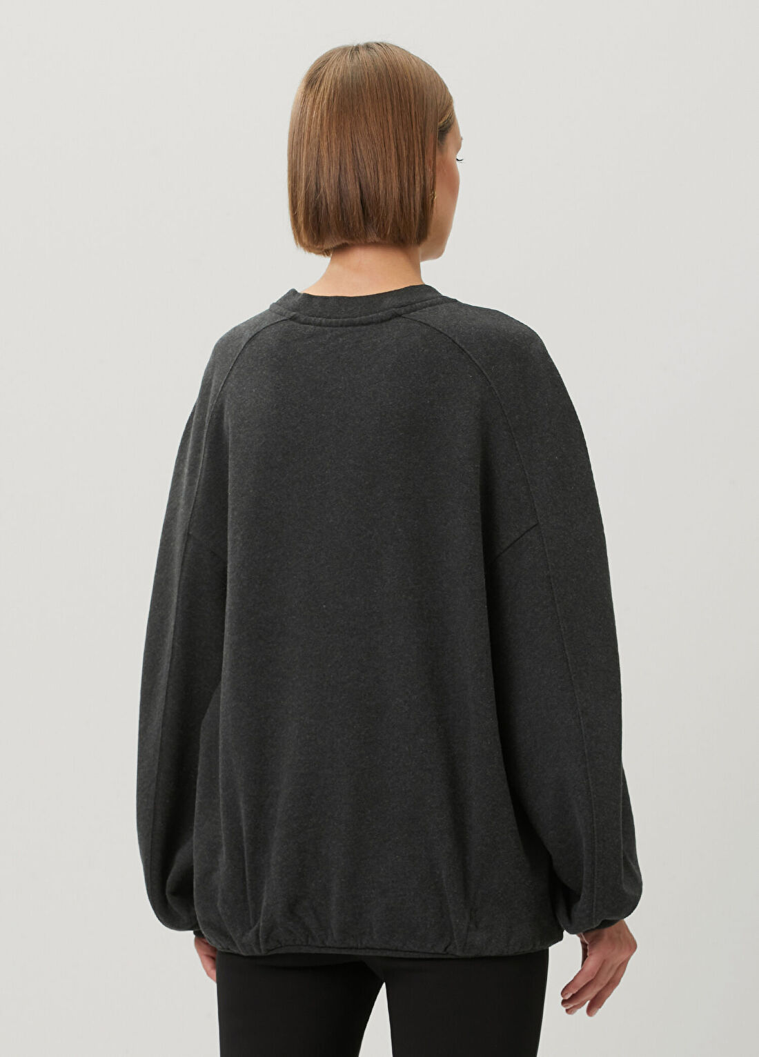 Jacquemus Ruban Koyu Gri Sweatshirt görsel 4