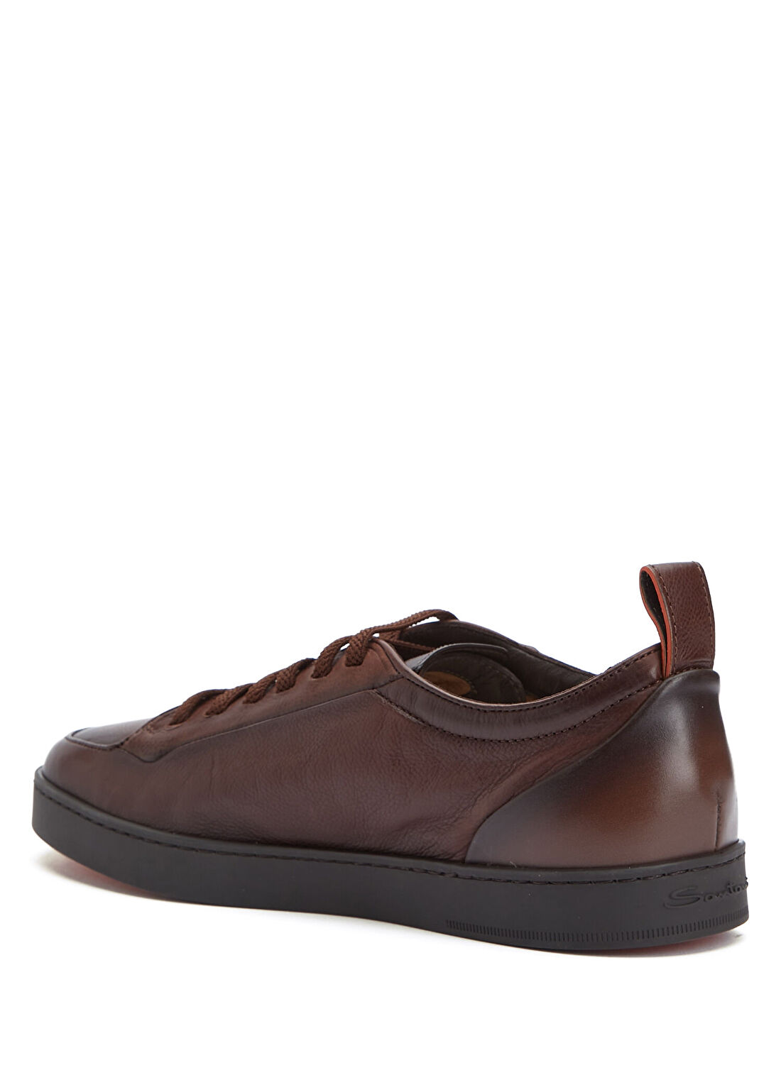 Santoni Monte Carlo Kahverengi Erkek Deri Sneaker görsel 3