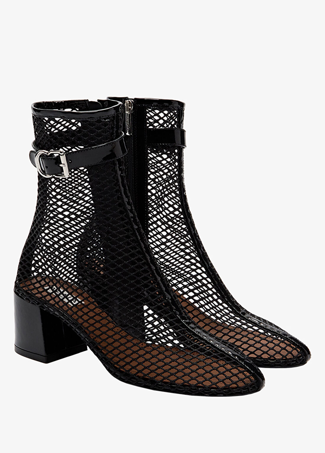 Alaïa Fishnet Siyah Kadın Deri Bot