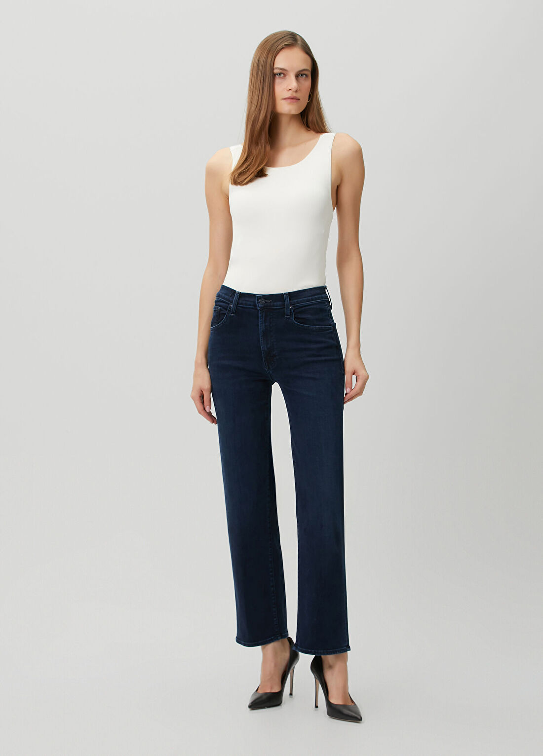 Mother Rambler Lacivert Jean Pantolon