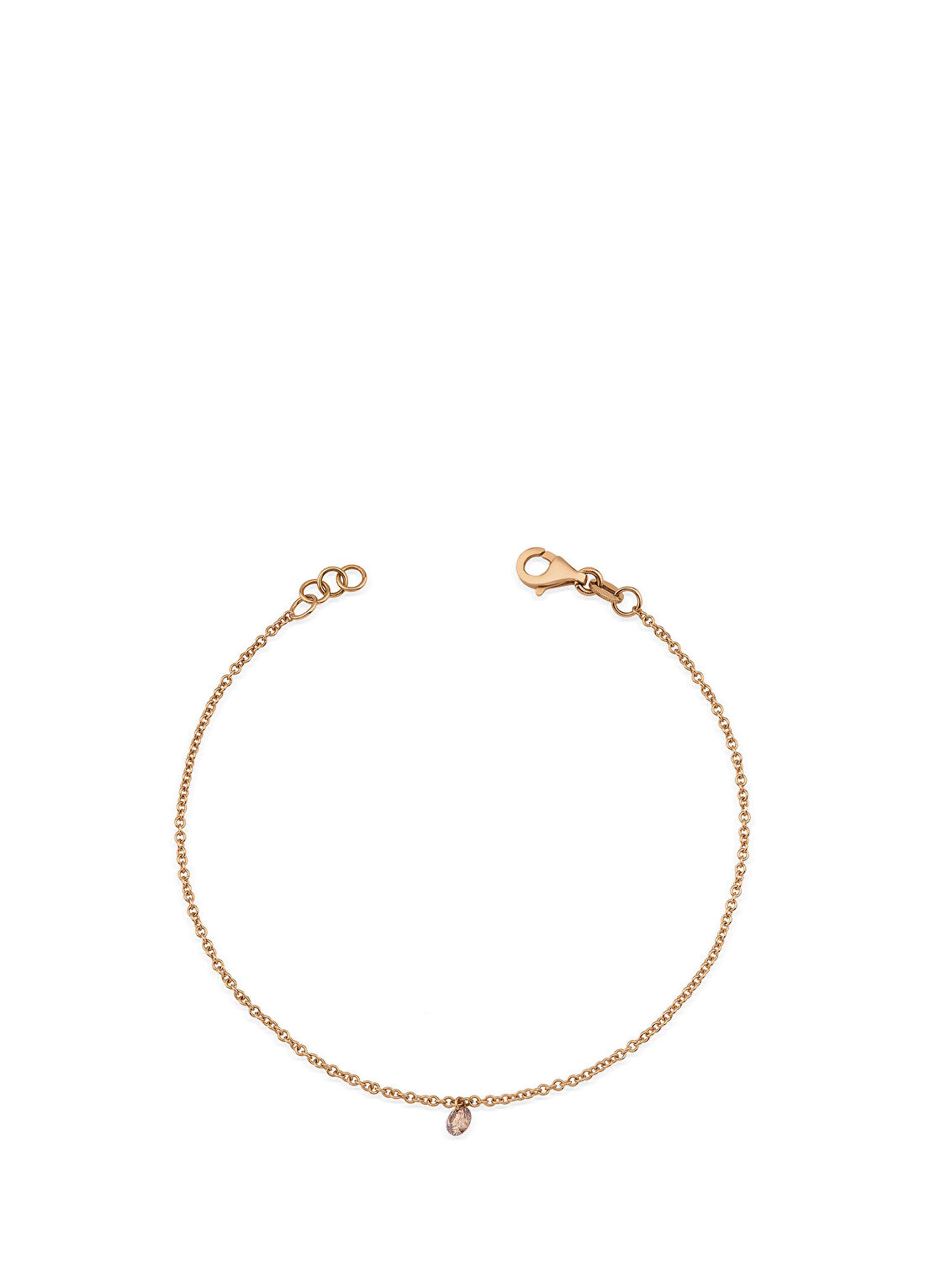 Aspendos Jewellery Champagne Sallantılı Pırlanta 18 Ayar Altın Kadın Bileklik