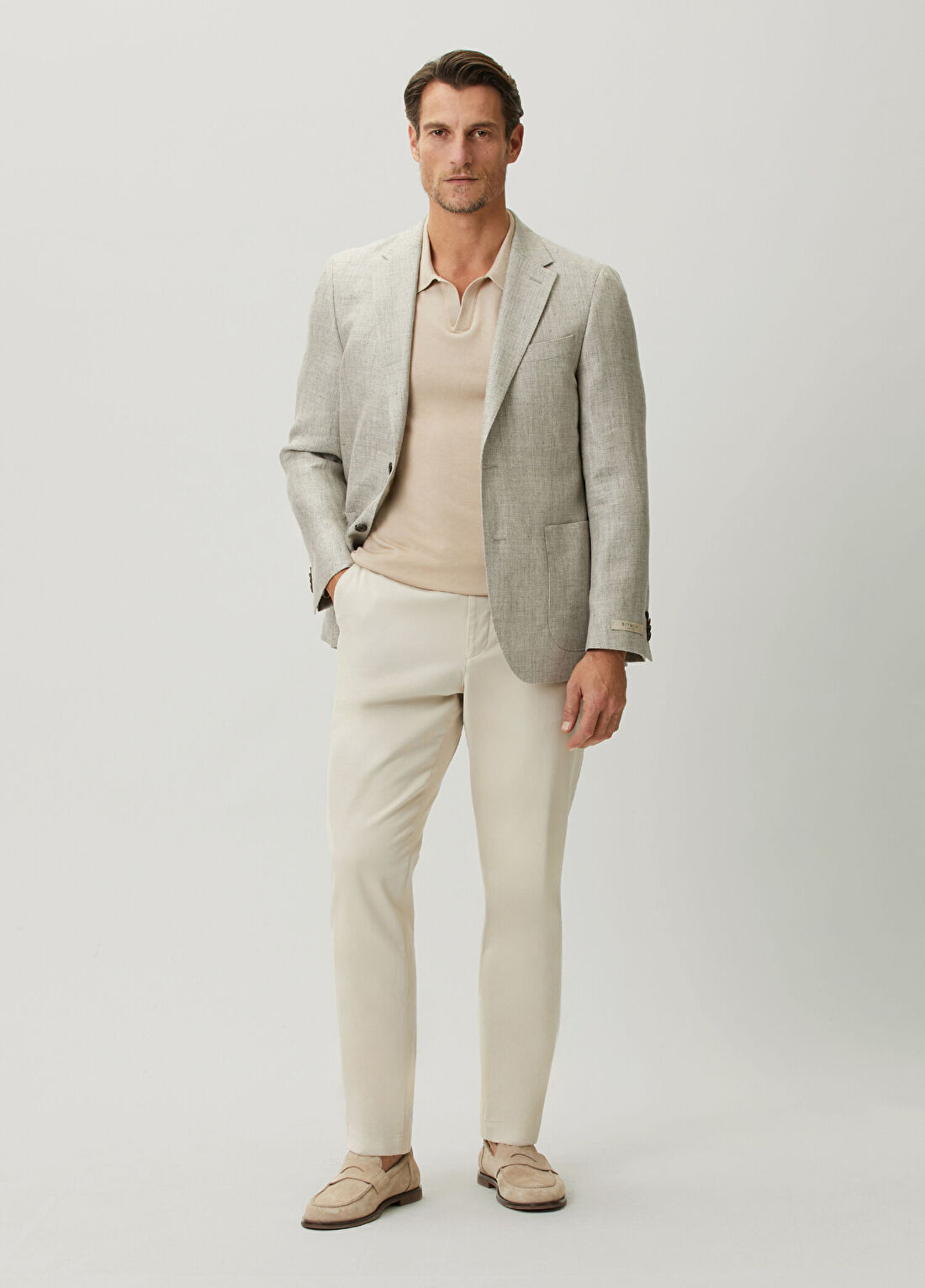 Beymen Collection Drop 7 Bej Keten Ceket görsel 3