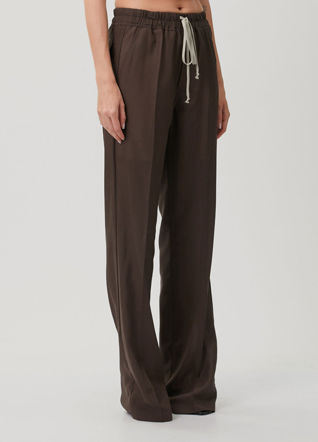 Rick Owens Kahverengi Yün Pantolon görsel 2