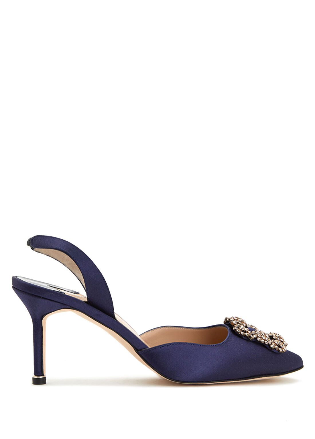 Manolo Blahnik Hangisli Lacivert Topuklu Ayakkabı