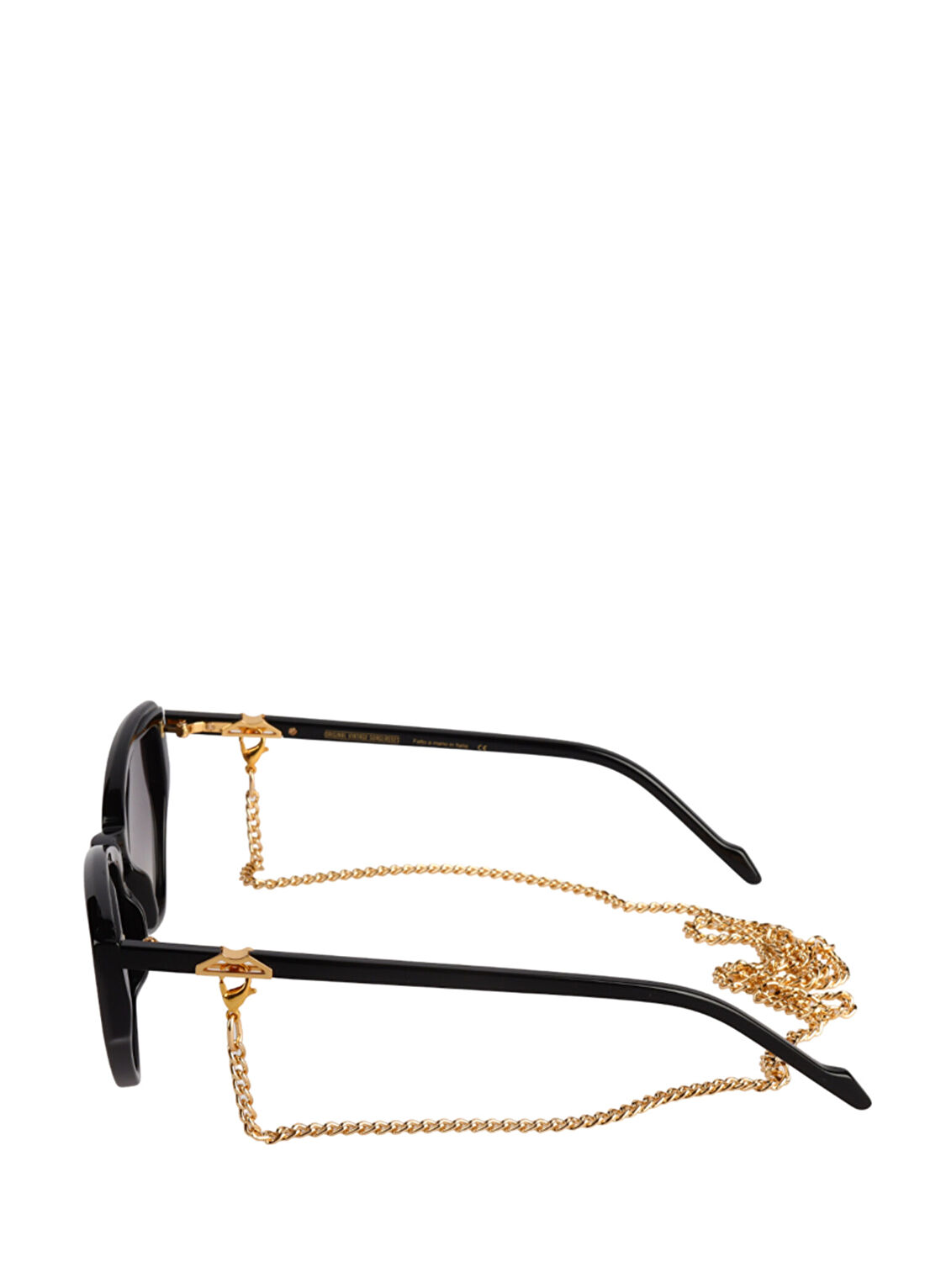 Original Vintage Sunglasses Naples Bay NB 09 Siyah Asetat Unisex Güneş Gözlüğü görsel 3