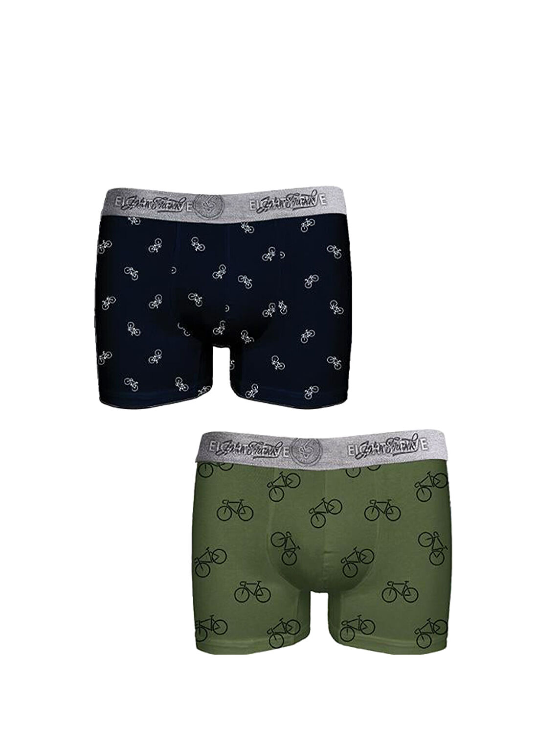 John Frank Çok Renkli 2li Boxer Seti