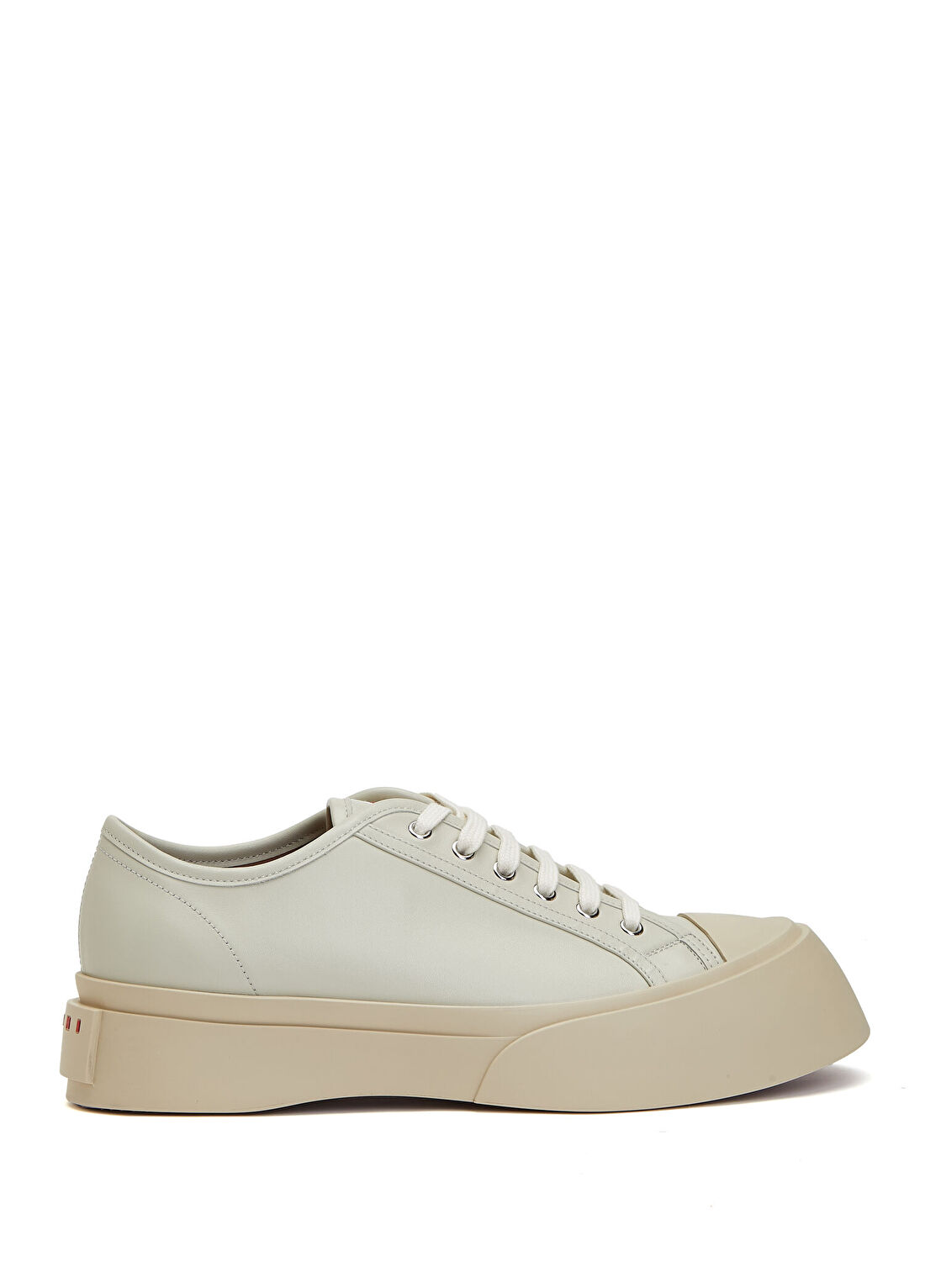 Marni Krem Erkek Deri Sneaker