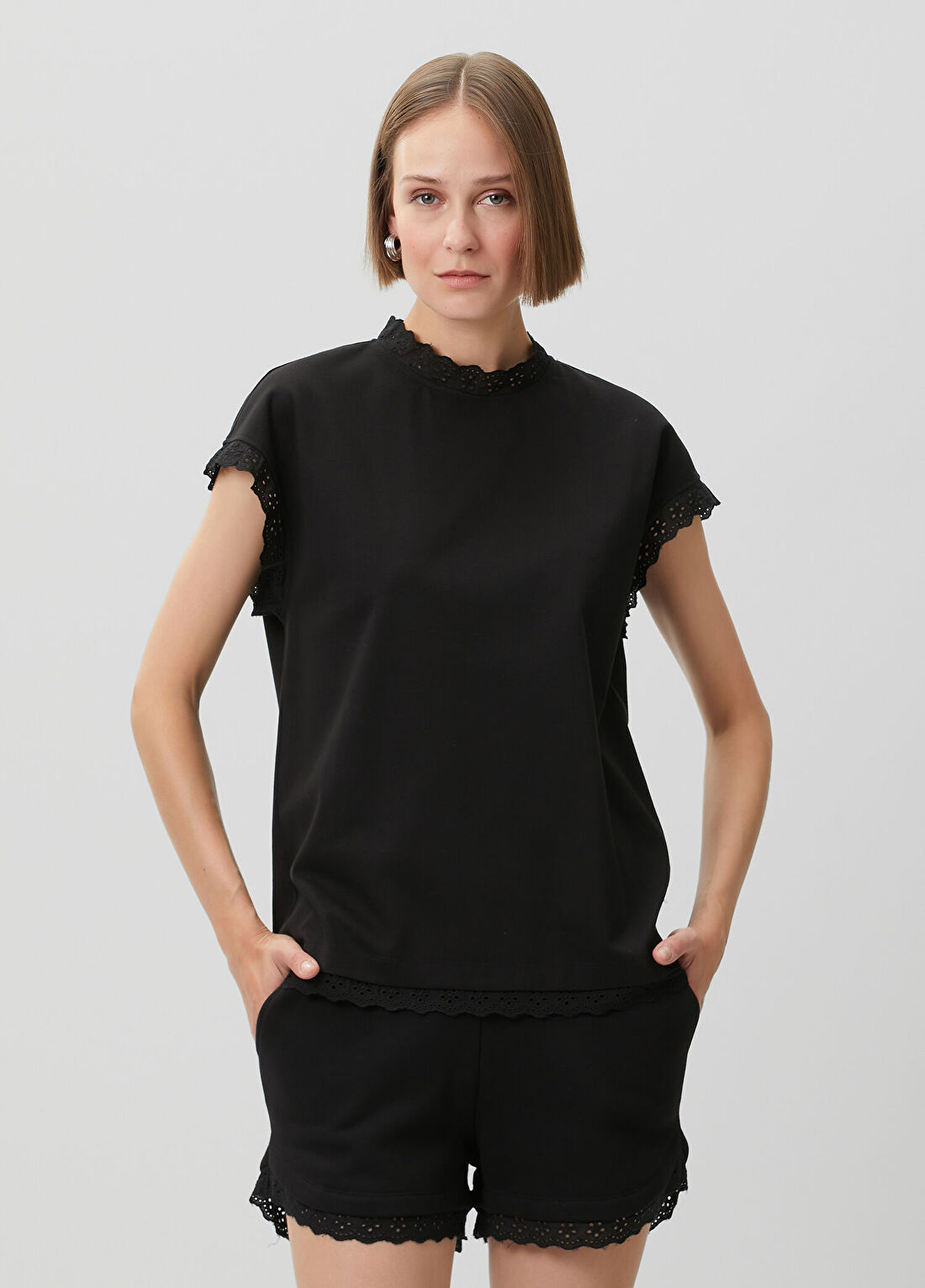 AllSaints Lele Siyah T-shirt