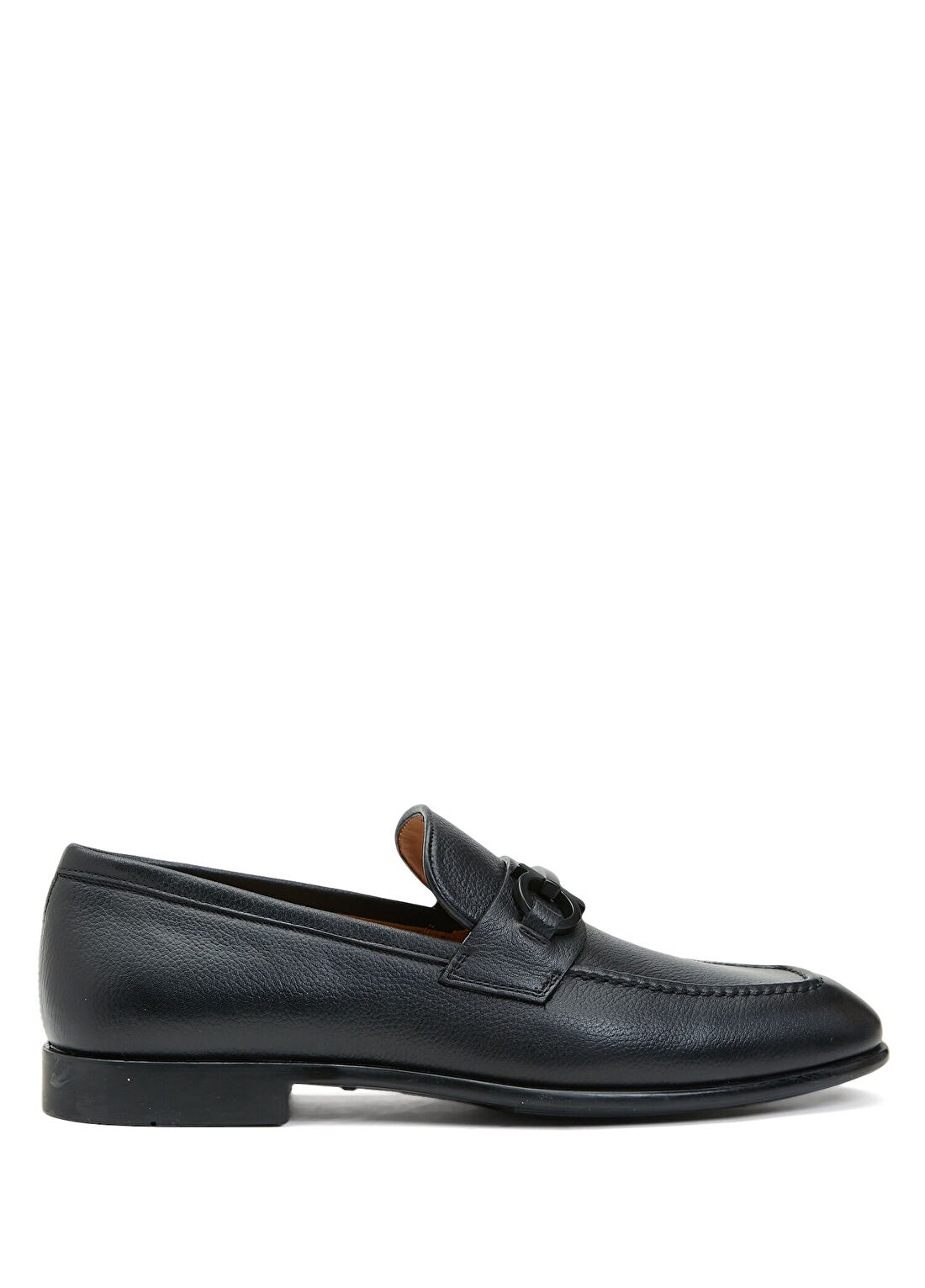 Ferragamo Siyah Erkek Deri Loafer
