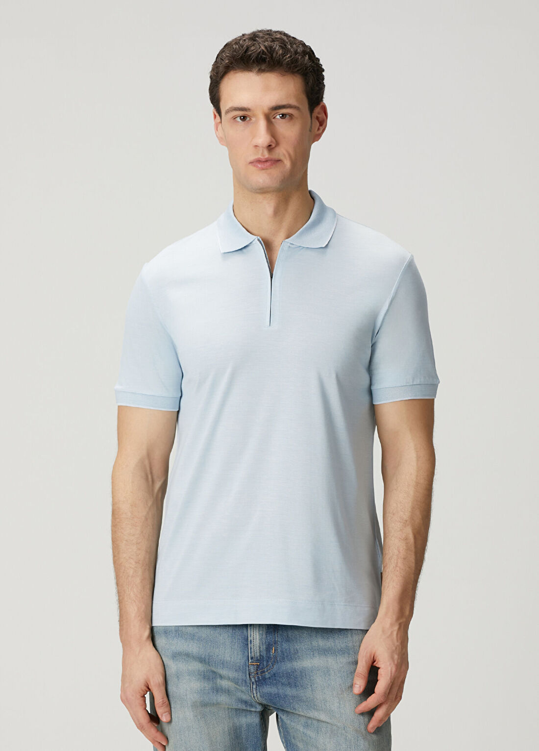 Boss Açık Mavi Polo Yaka T-shirt
