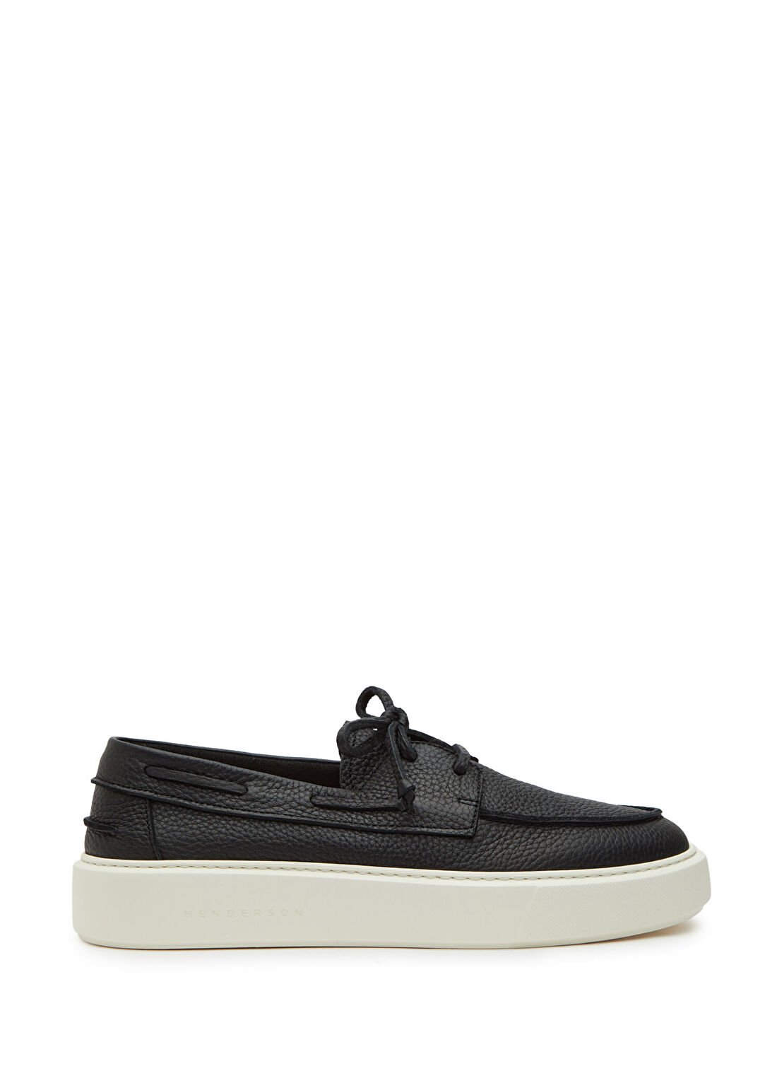 Henderson Siyah Erkek Deri Sneaker