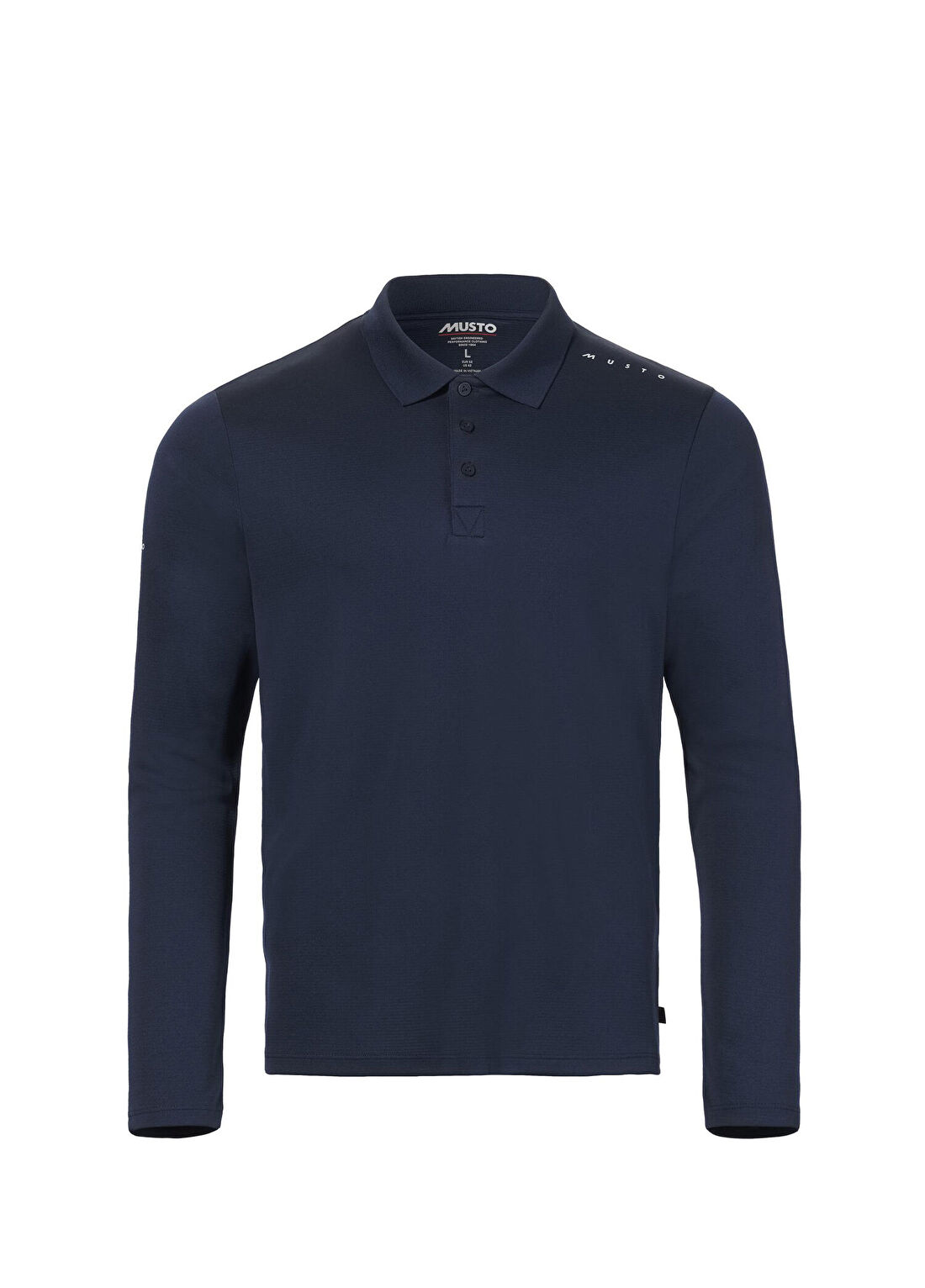 Musto M Evo Crew Sunblock Ls Navy Polo Yaka Uzun Kollu Erkek T-Shirt