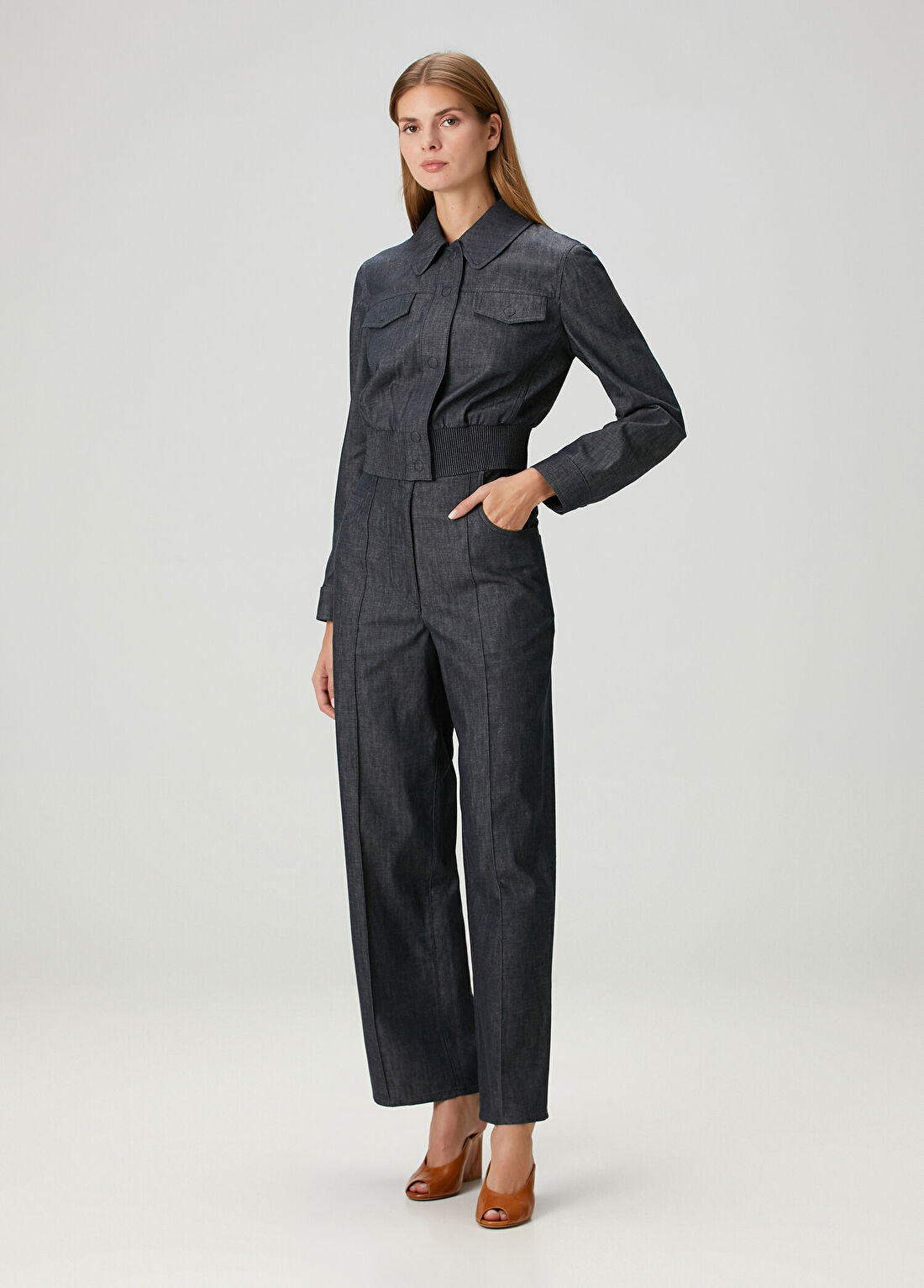 Fendi Lacivert Pantolon