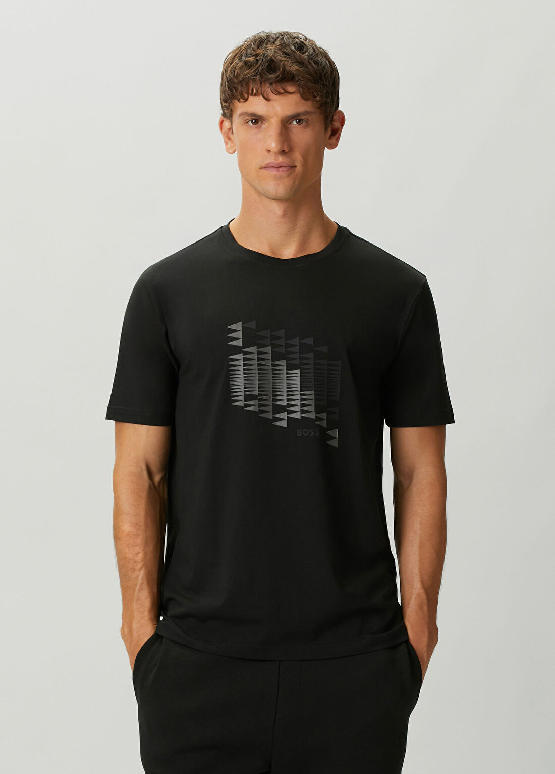 Boss Regular Fit Siyah T-shirt