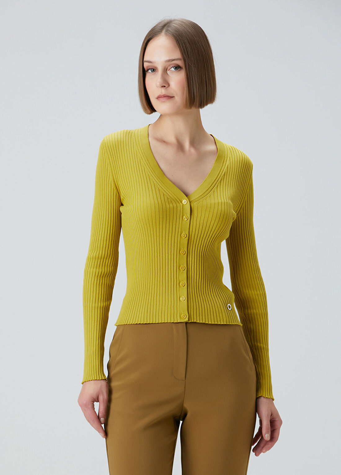 Beymen Collection Yeşil Ribli Koton Hırka görsel 4