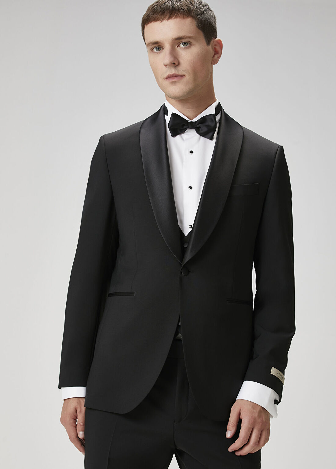 Beymen Collection Siyah Yelekli Yün Smokin görsel 2