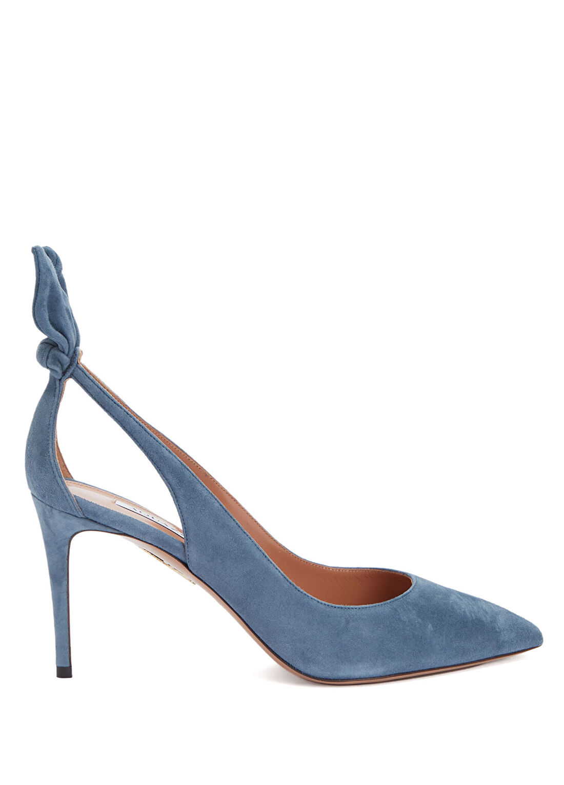 Aquazzura Bow Tie Mavi Topuklu Ayakkabı