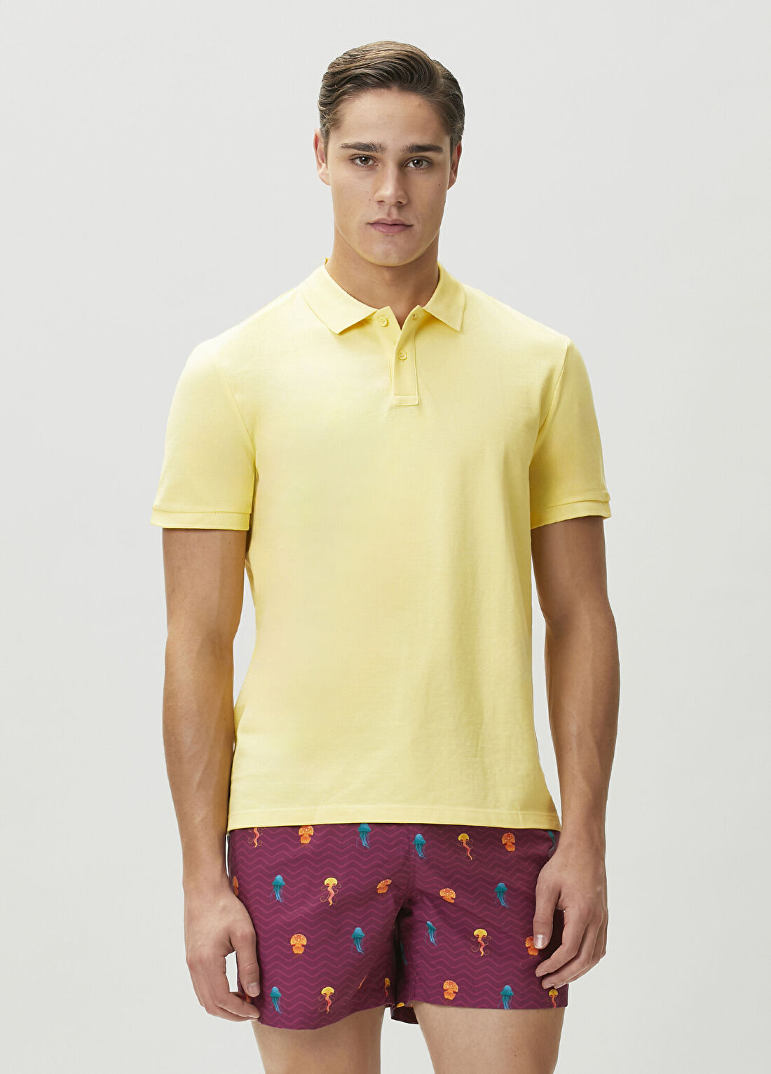 Hawksbill Comfort Fit Sarı Polo T-shirt