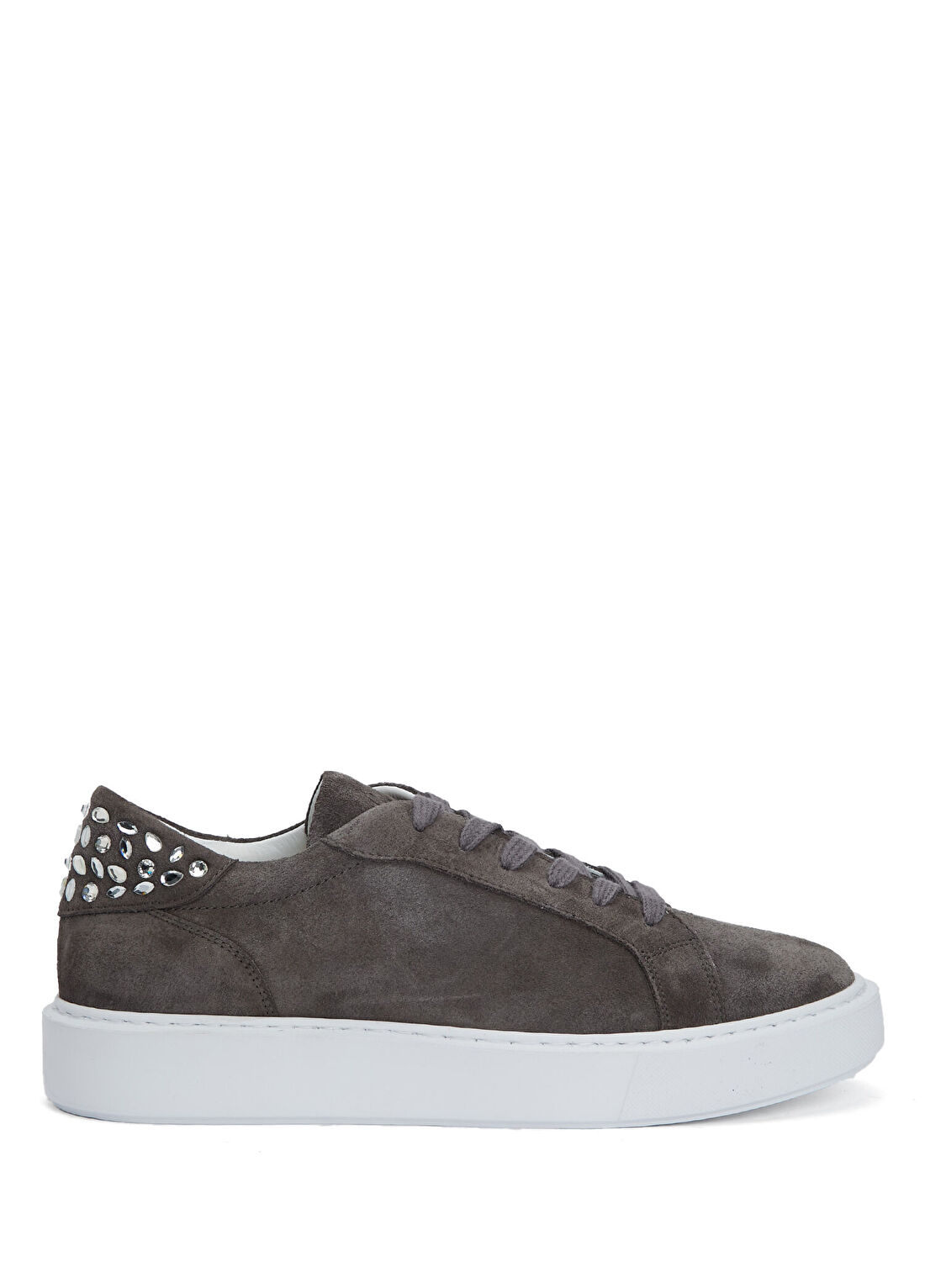 Beymen Club Antrasit Taşlı Kadın Deri Sneaker