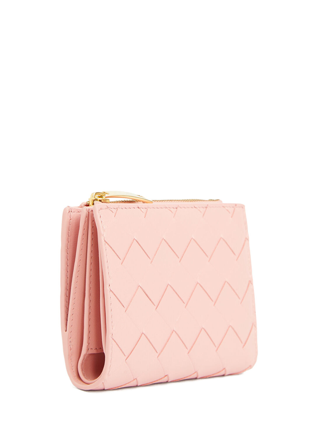 Bottega Veneta Intrecciato Small Pembe Kadın Deri Cüzdan görsel 2