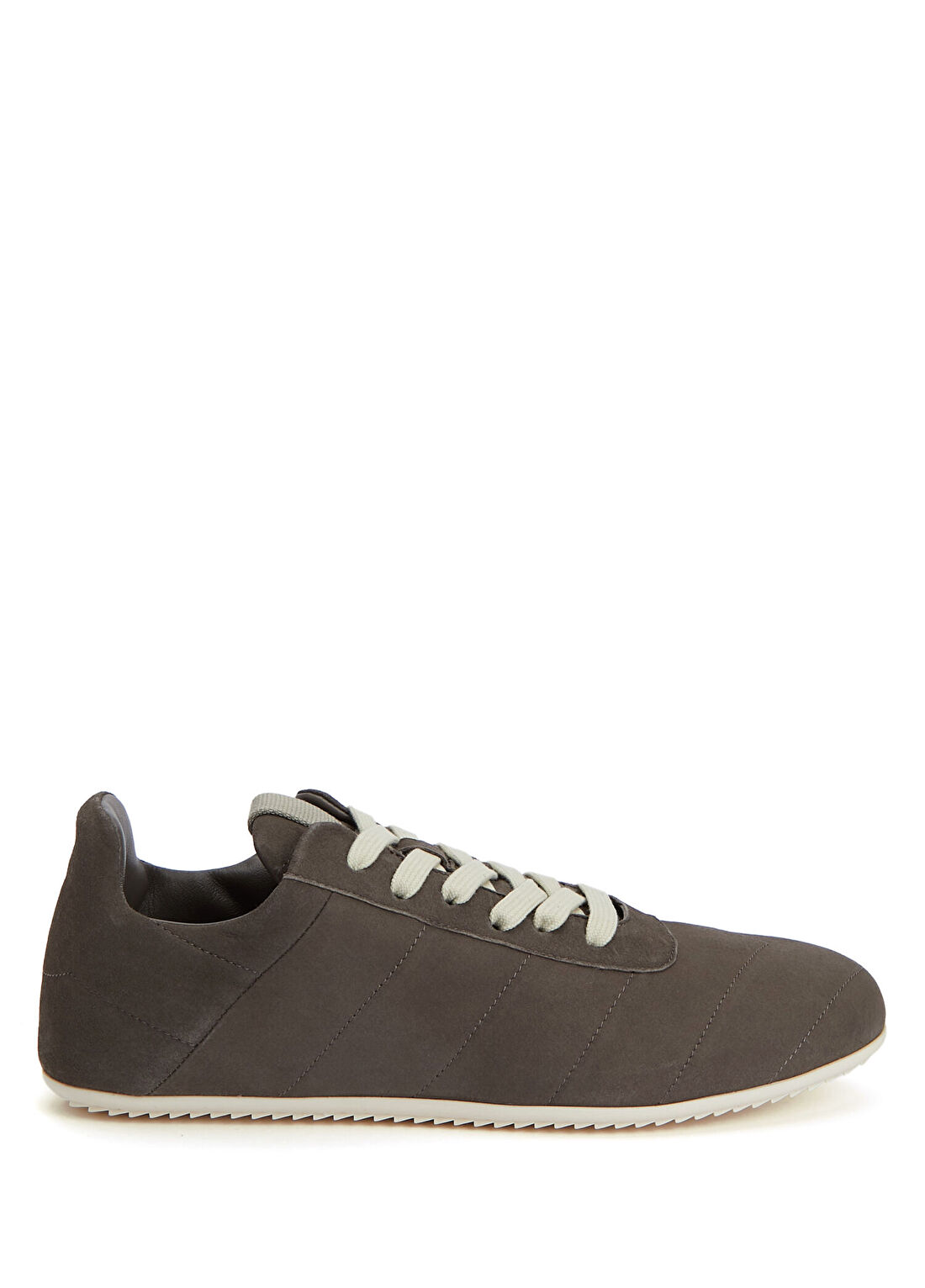 Rick Owens Gri Kadın Deri Sneaker