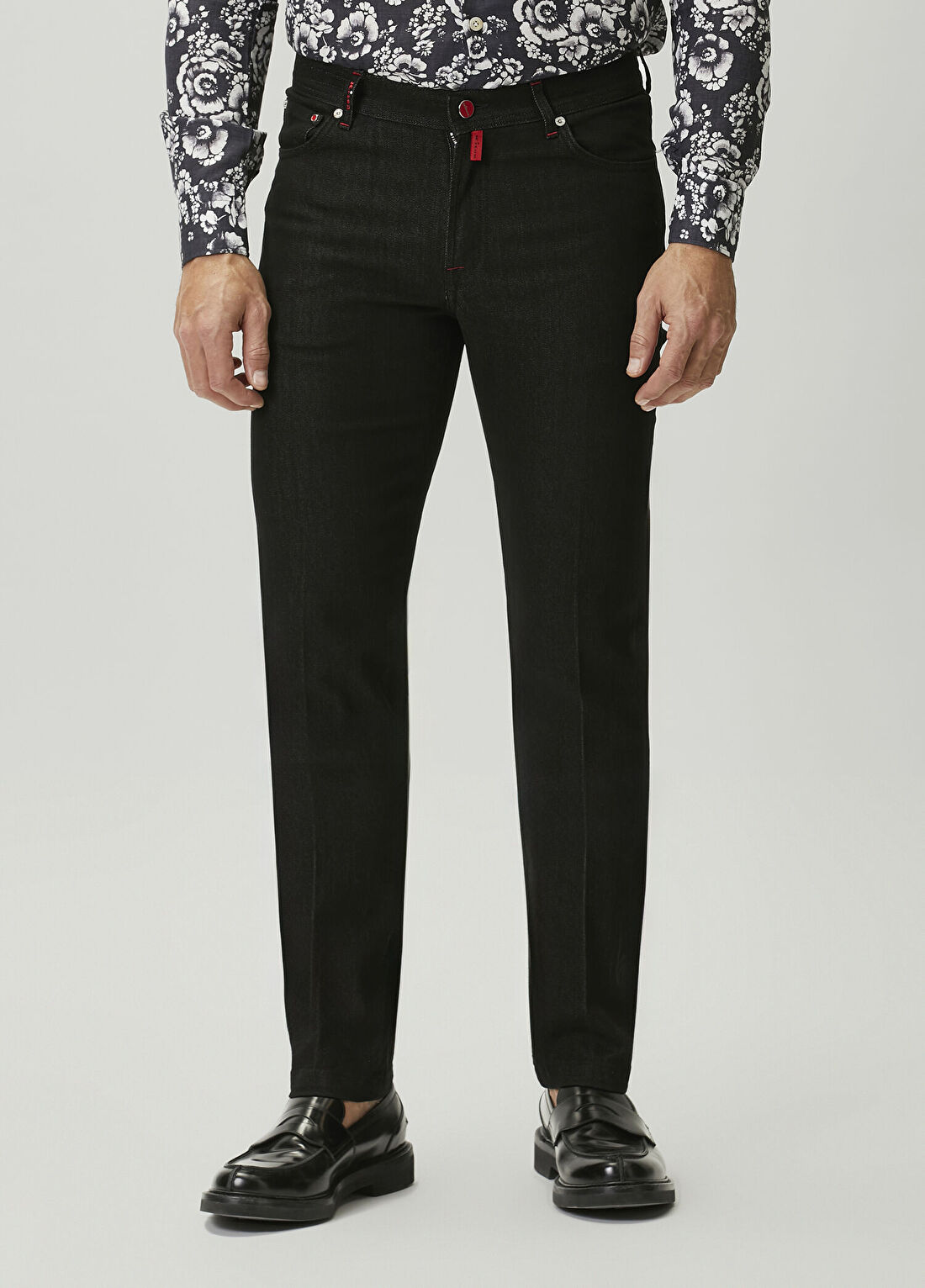 Kiton Siyah Jean Pantolon görsel 2