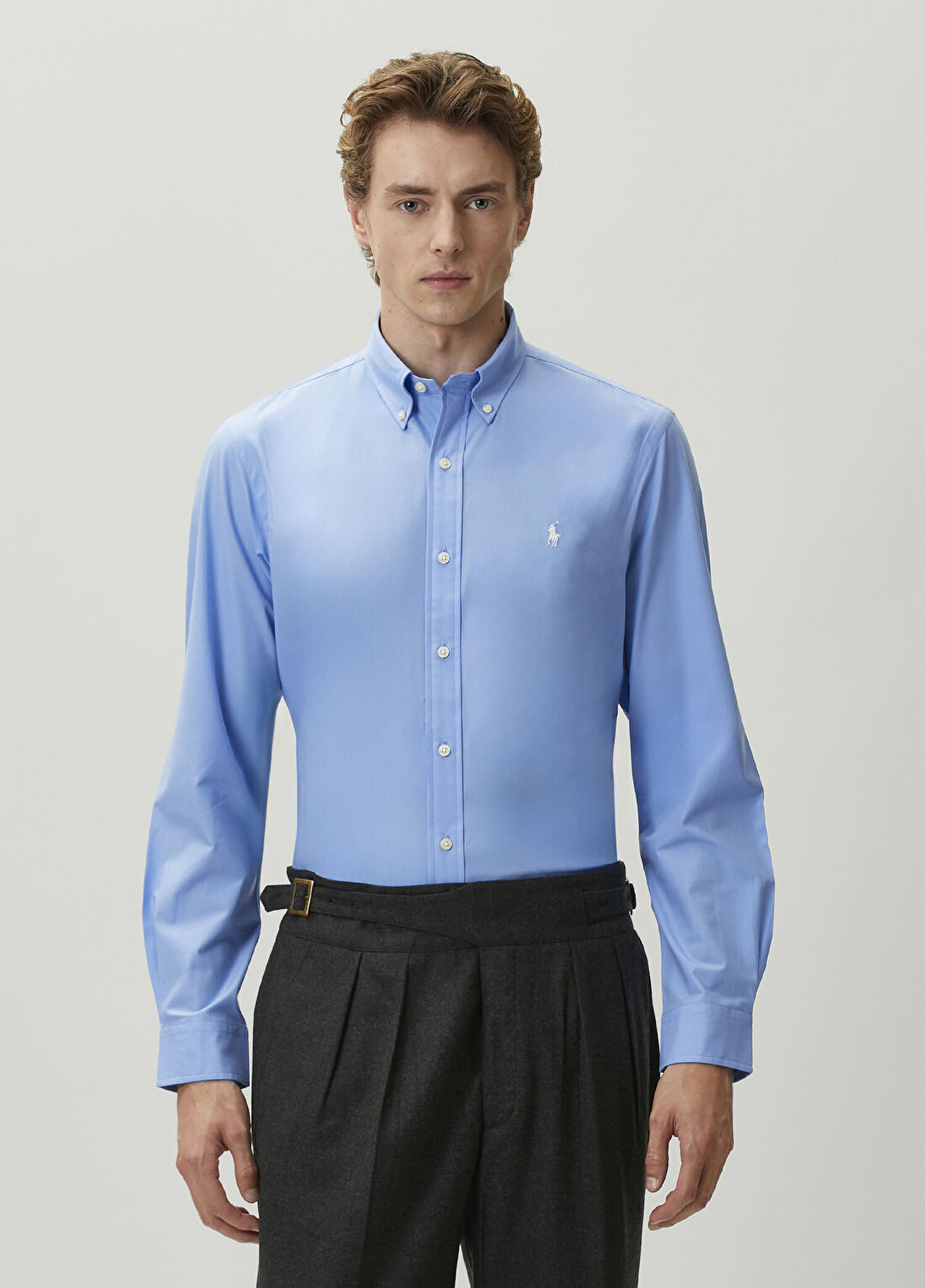 Polo Ralph Lauren Custom Fit Mavi Gömlek