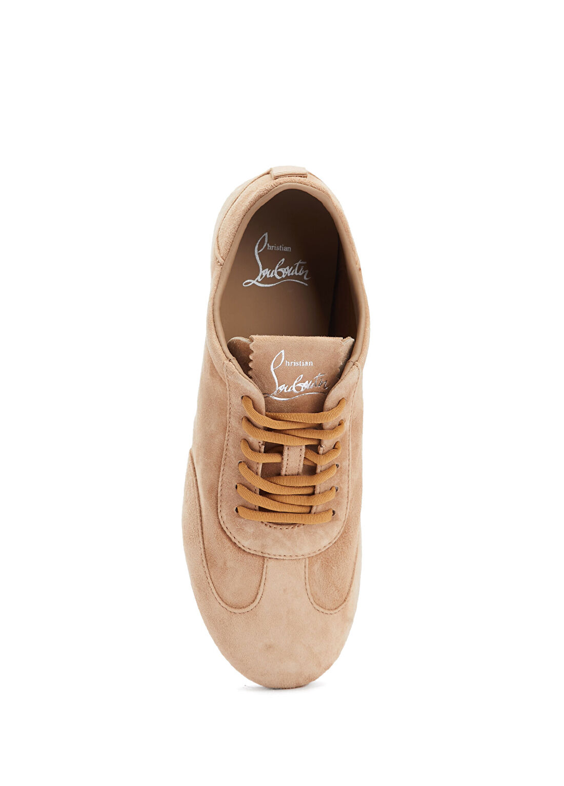 Christian Louboutin Eleonora Bej Kadın Süet Sneaker görsel 4