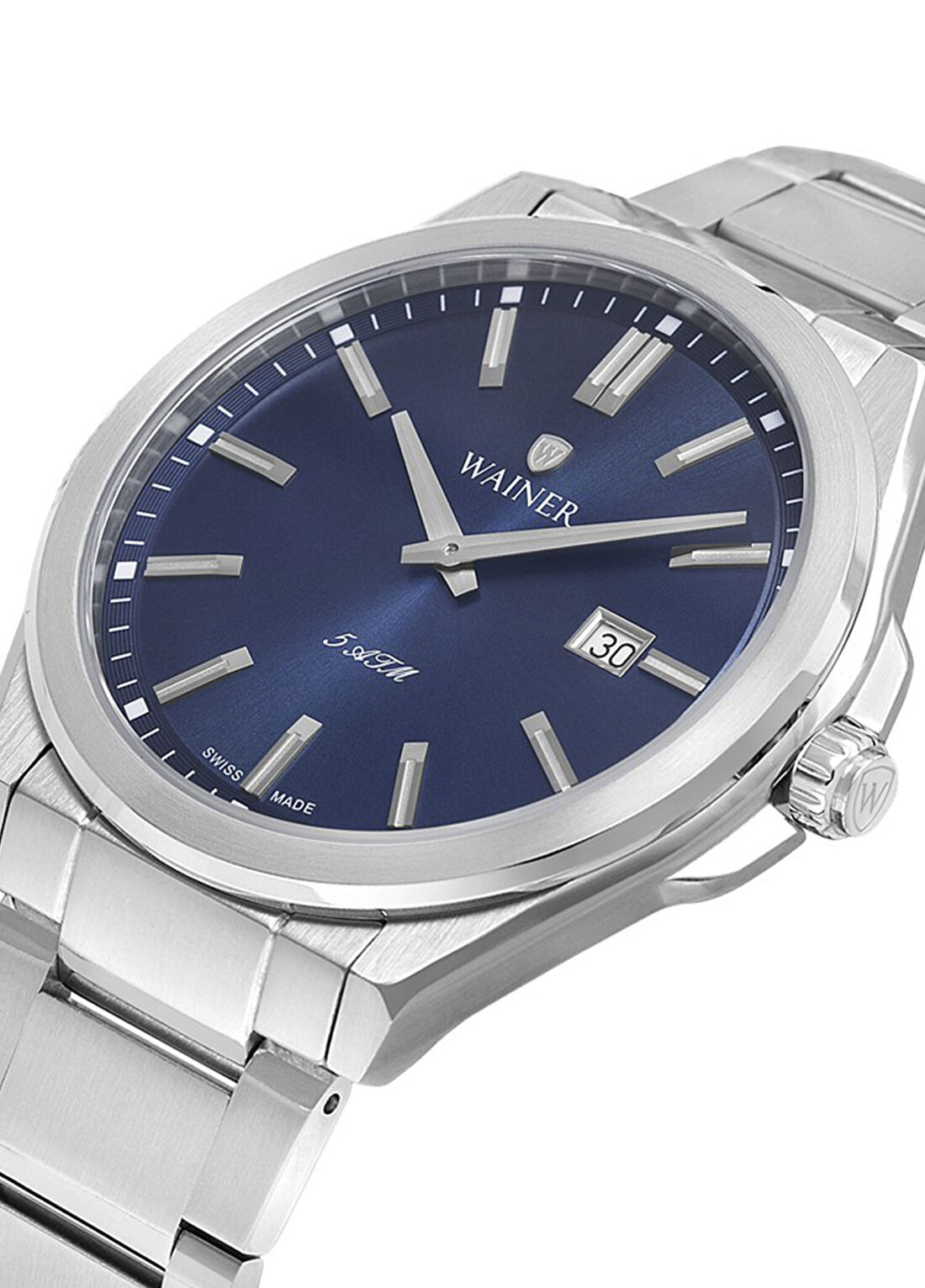 Wainer WA.17700-C Gümüş Metal Erkek Kol Saati görsel 4
