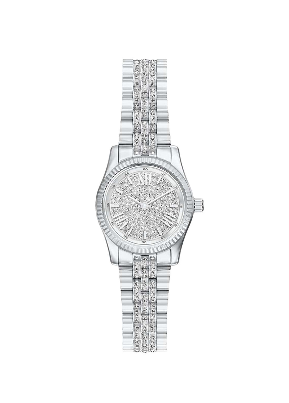 Michael Kors MK7577 Metalik Gri Çelik Kadın Kol Saati