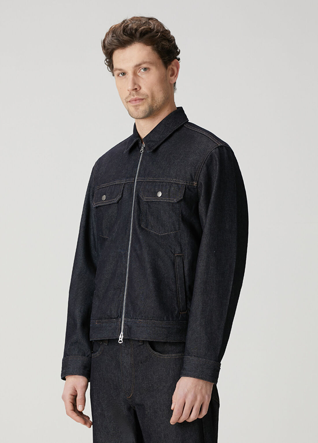 Rag&Bone Classic Fit Beau Indigo Denim Ceket görsel 3