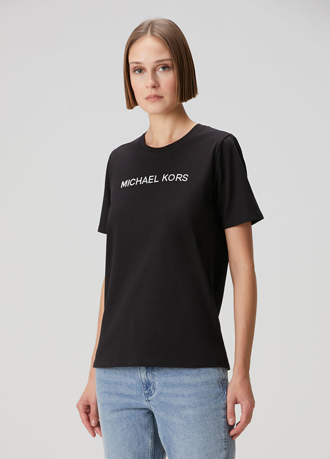 Michael Michael Kors Siyah Logolu Sweatshirt