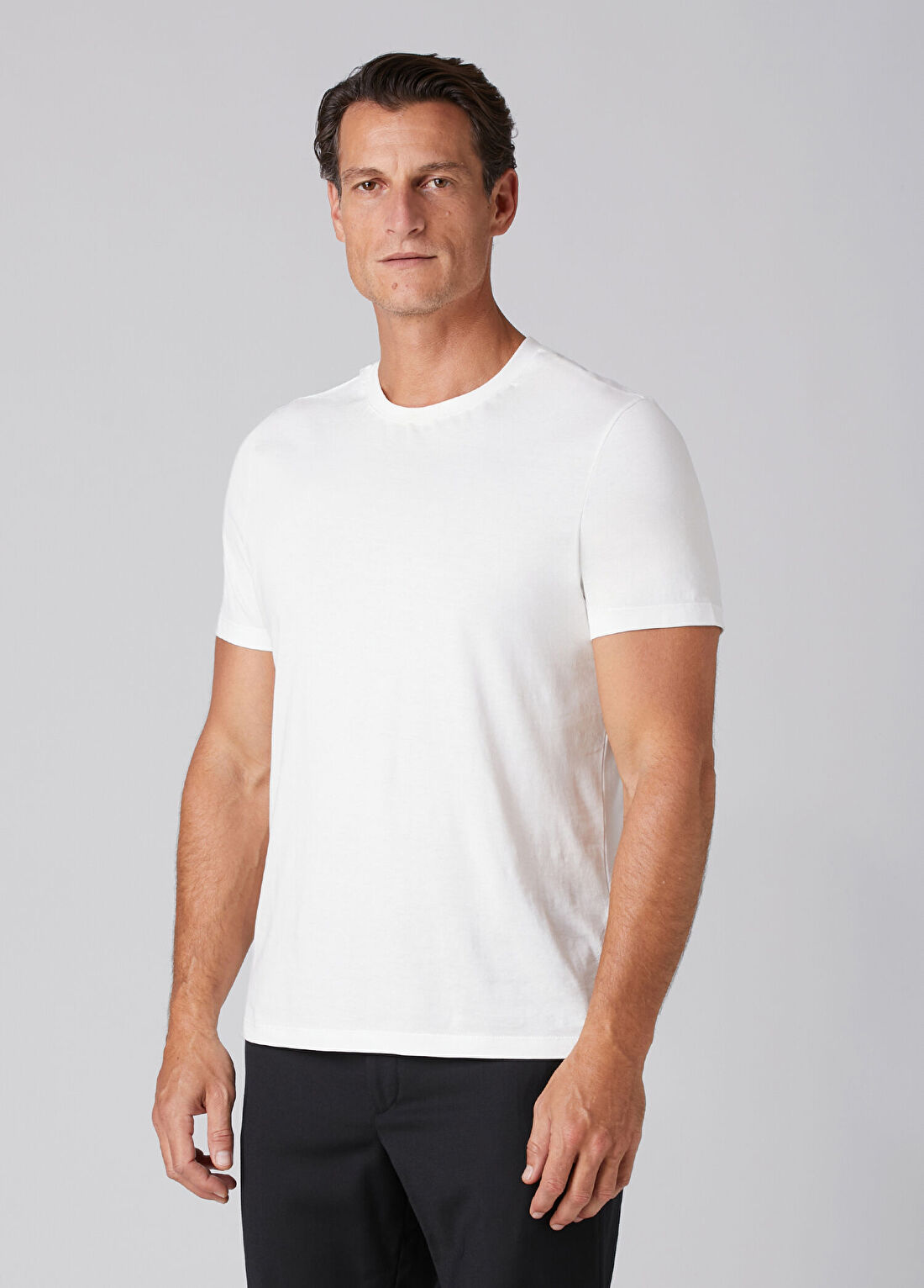 Beymen Collection Beyaz Basic T-shirt görsel 4