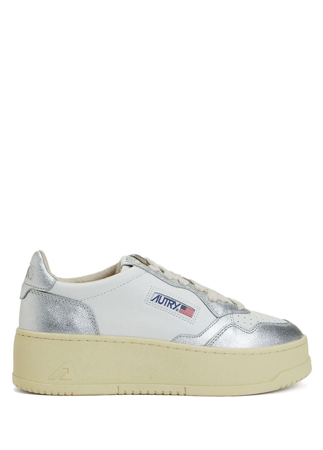 Autry Medalist Platform Beyaz Silver Kadın Deri Sneaker