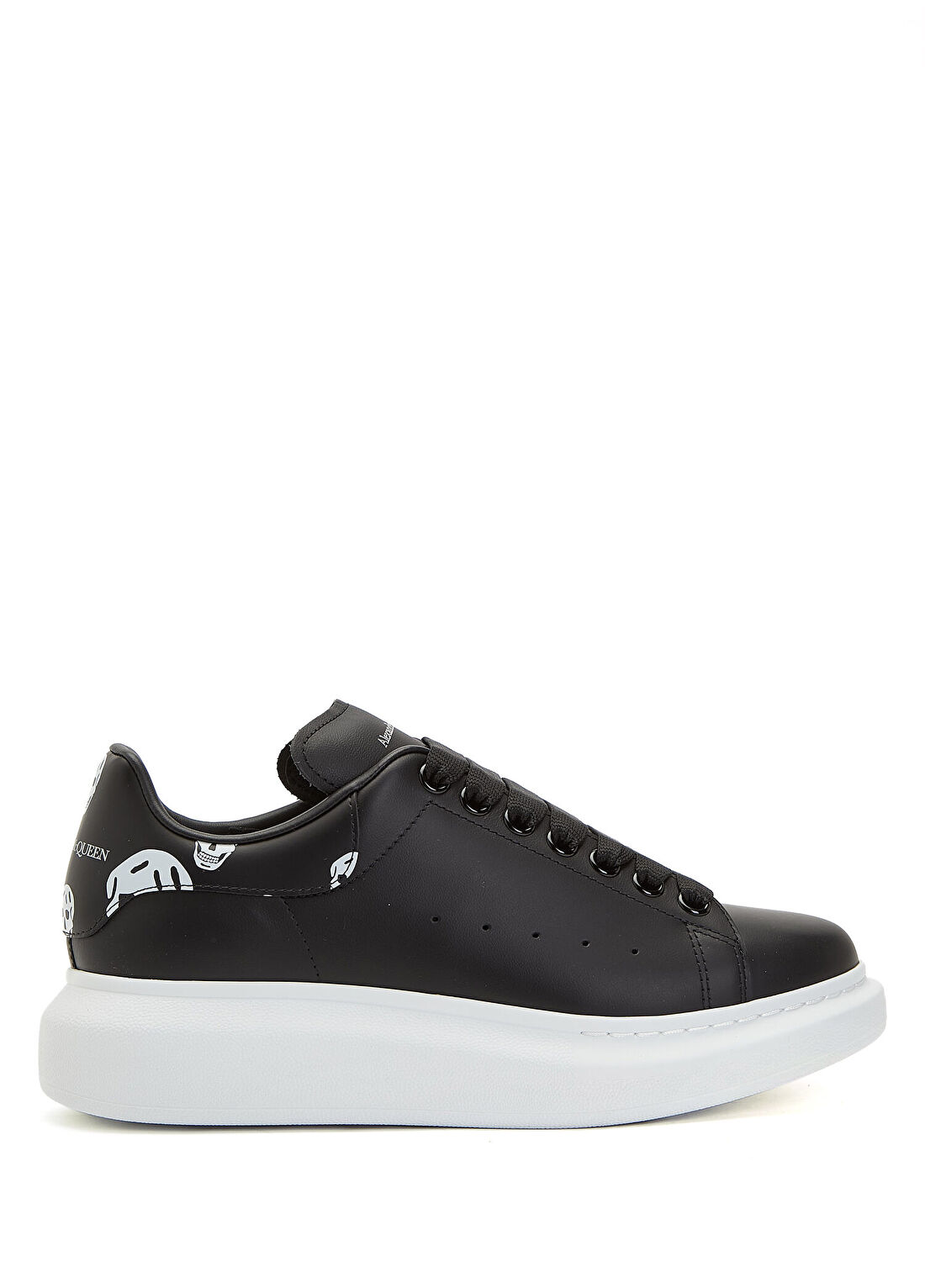 McQueen Oversized Siyah Kadın Deri Sneaker