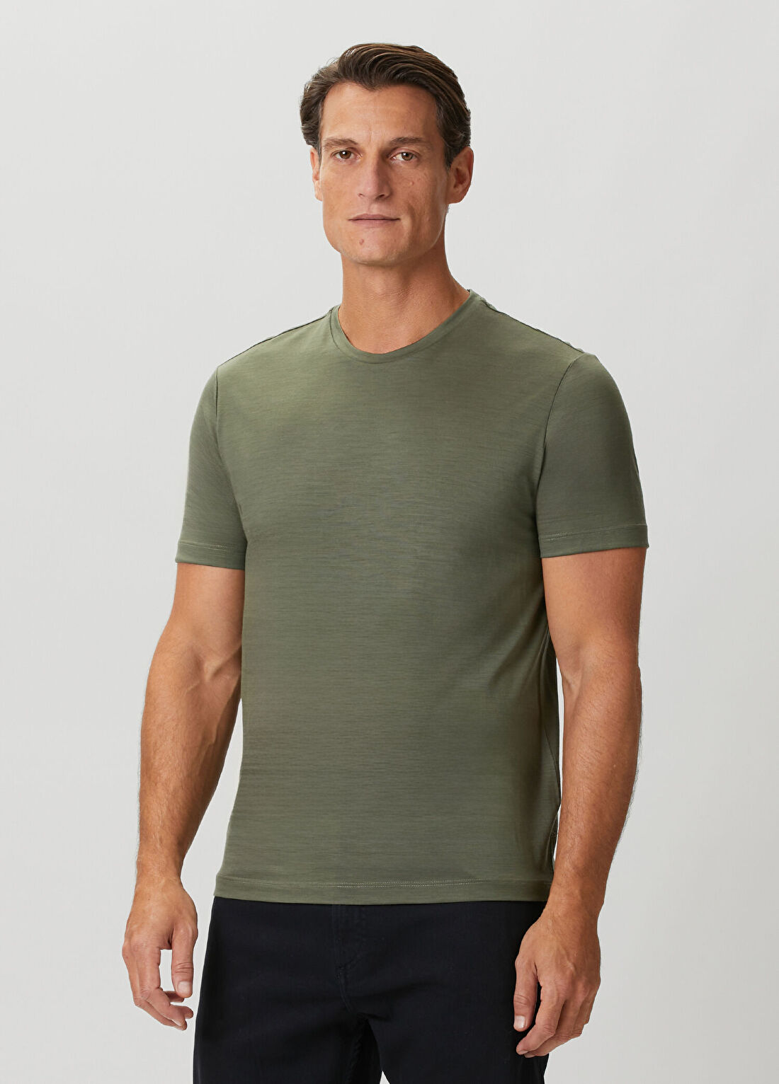 Maurizio Baldassari Yeşil Yün T-shirt