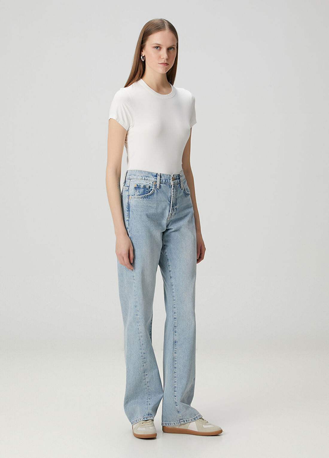 Rag&Bone Luca Beyaz T-shirt görsel 2