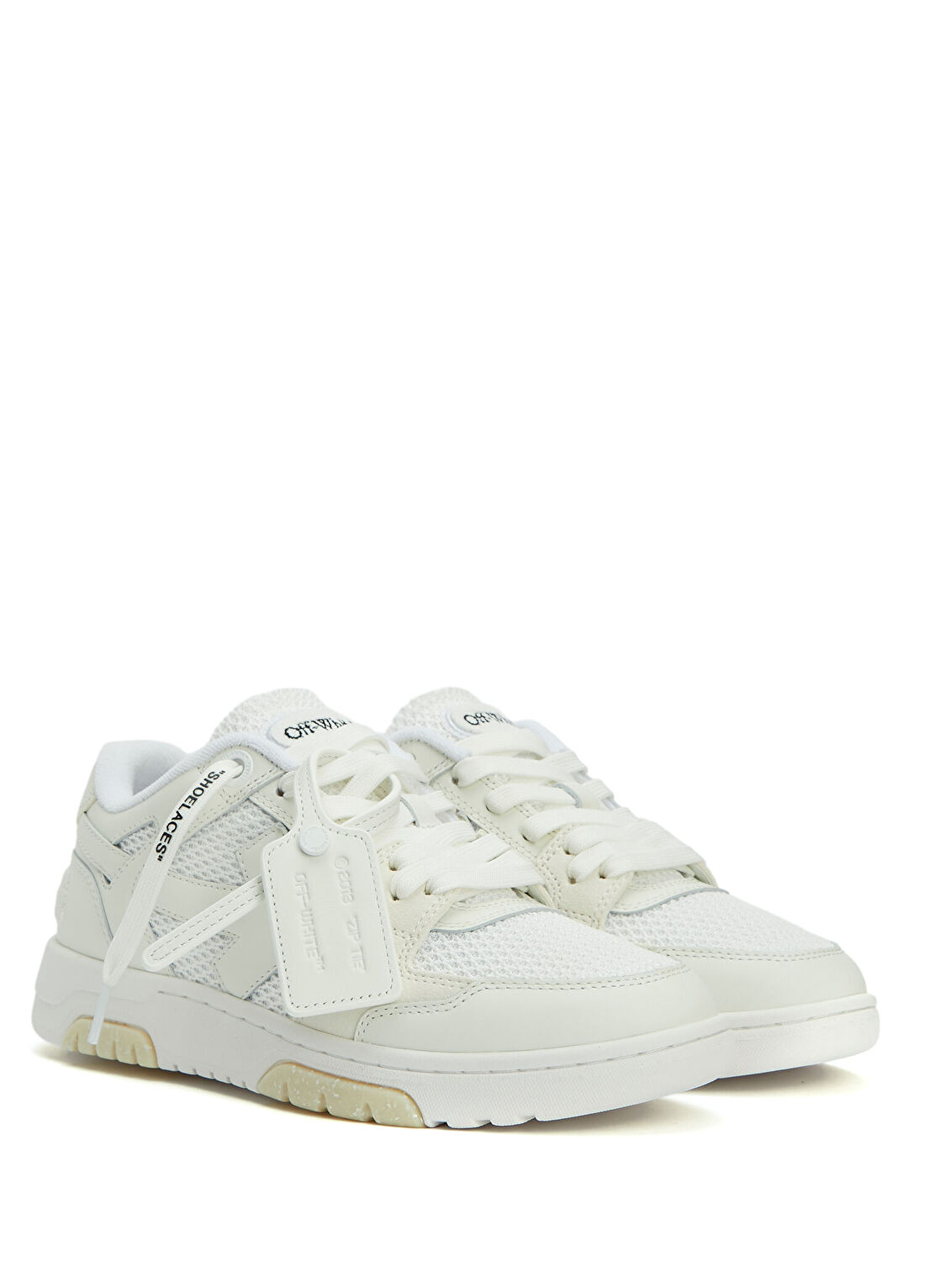 Off-White Out Of Office Beyaz Kadın Deri Sneaker görsel 2