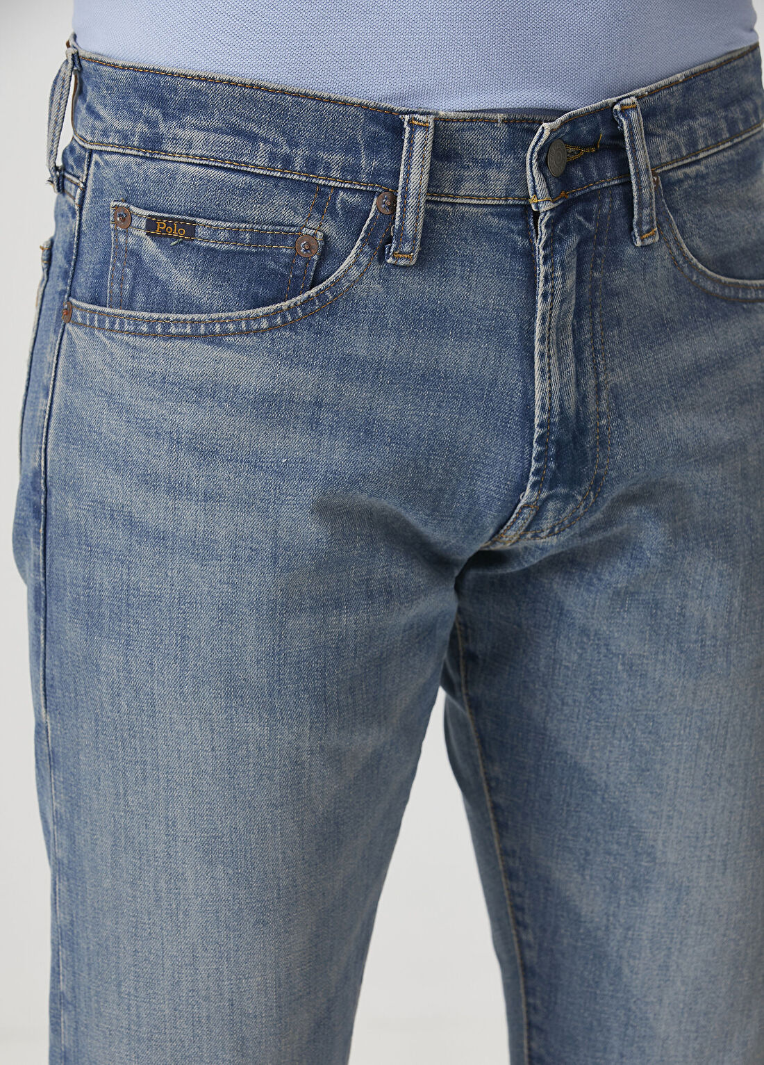 Polo Ralph Lauren Lacivert Jean Pantolon görsel 4
