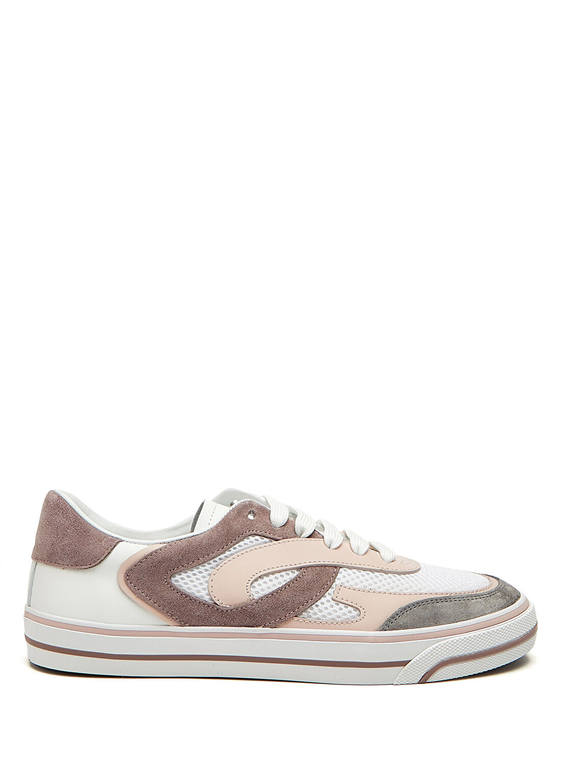 Dolce&Gabbana Pembe Beyaz Kadın Deri Sneaker