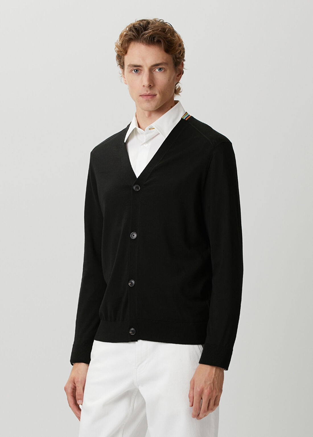Paul Smith Siyah Merino Triko Hırka görsel 3