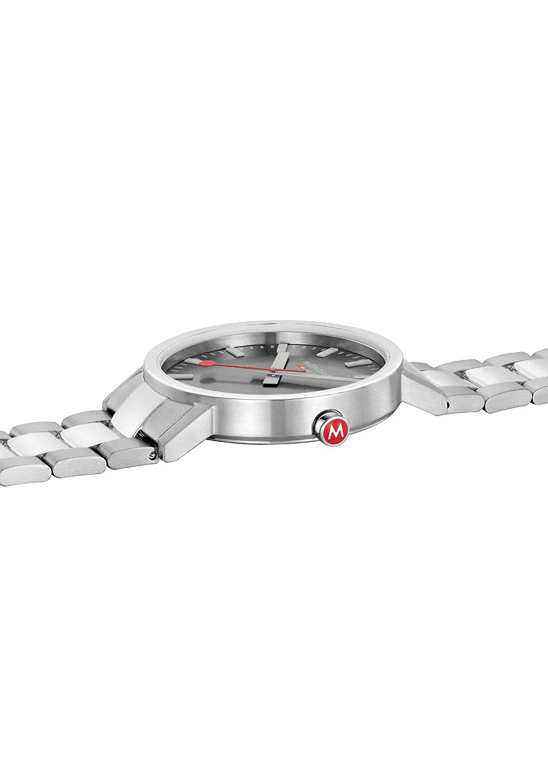 Mondaine Classic A660.30360.81SBJ Metalik Gri Çelik Erkek Kol Saati görsel 4