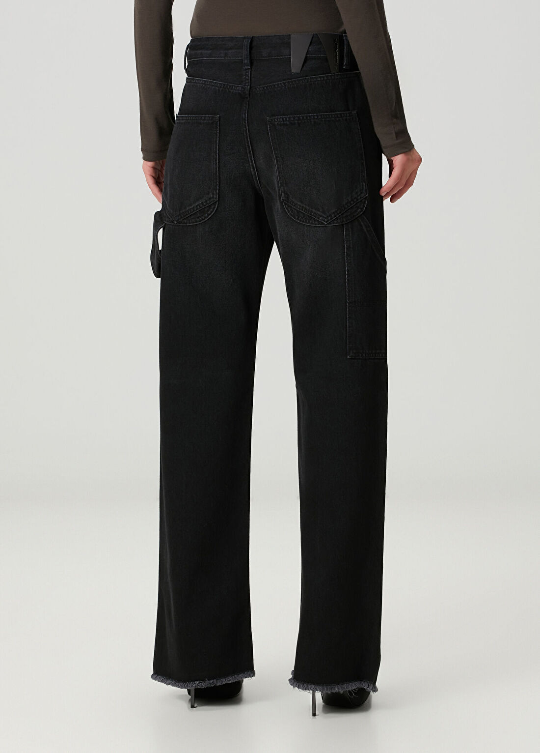 Darkpark Lara Relaxed Fit Siyah Jean Pantolon görsel 4