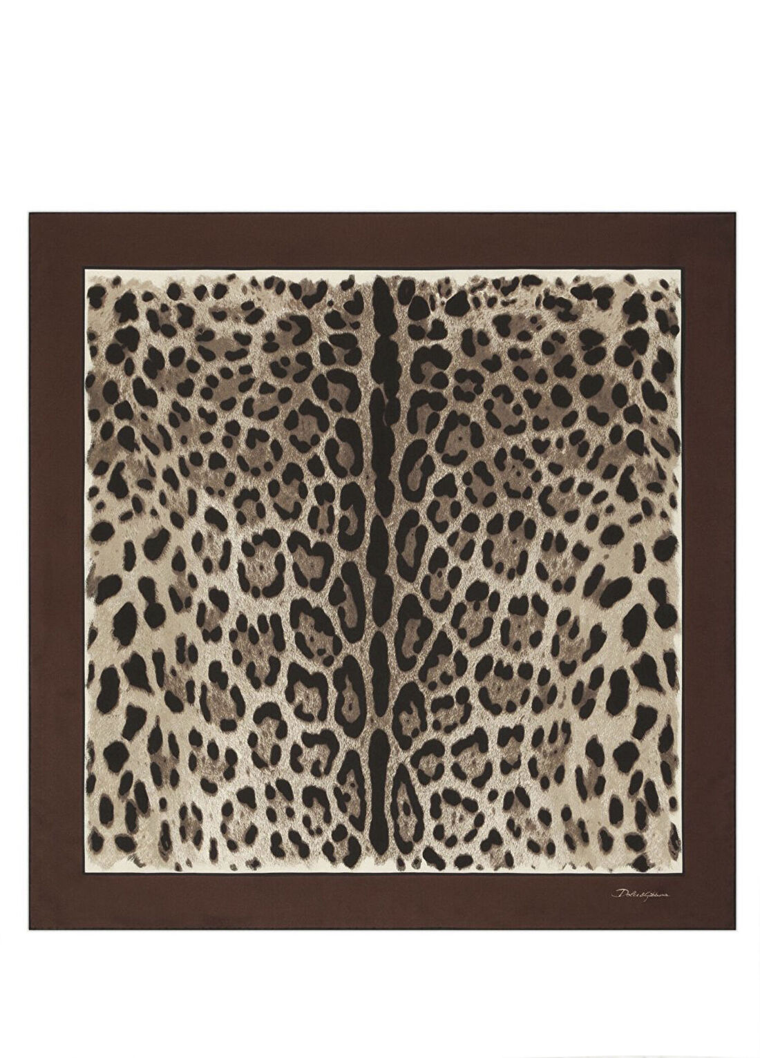 Dolce&Gabbana Leopar Desenli Kadın İpek Şal