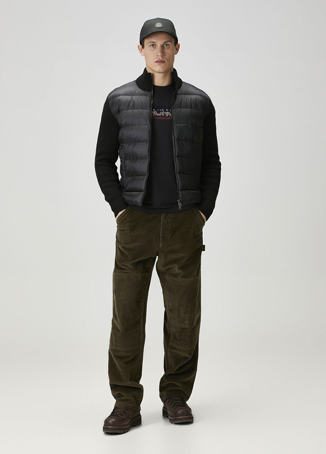 Moncler Haki Kadife Pantolon