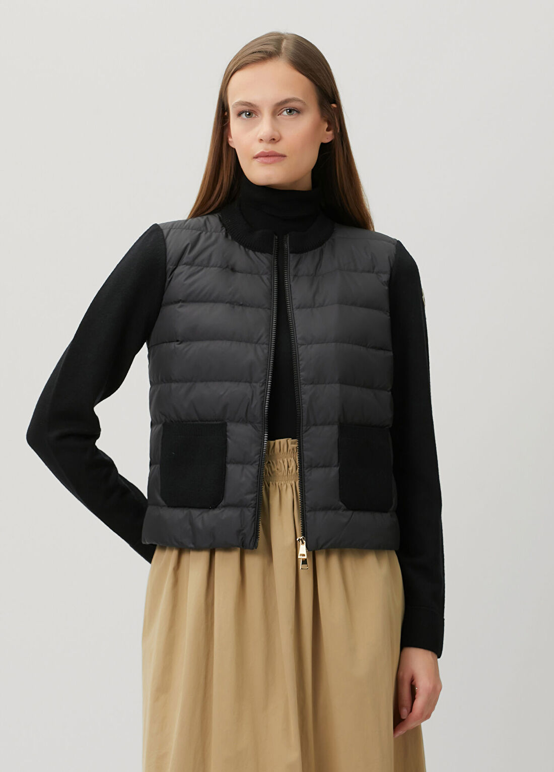 Moncler Siyah Yün Ceket